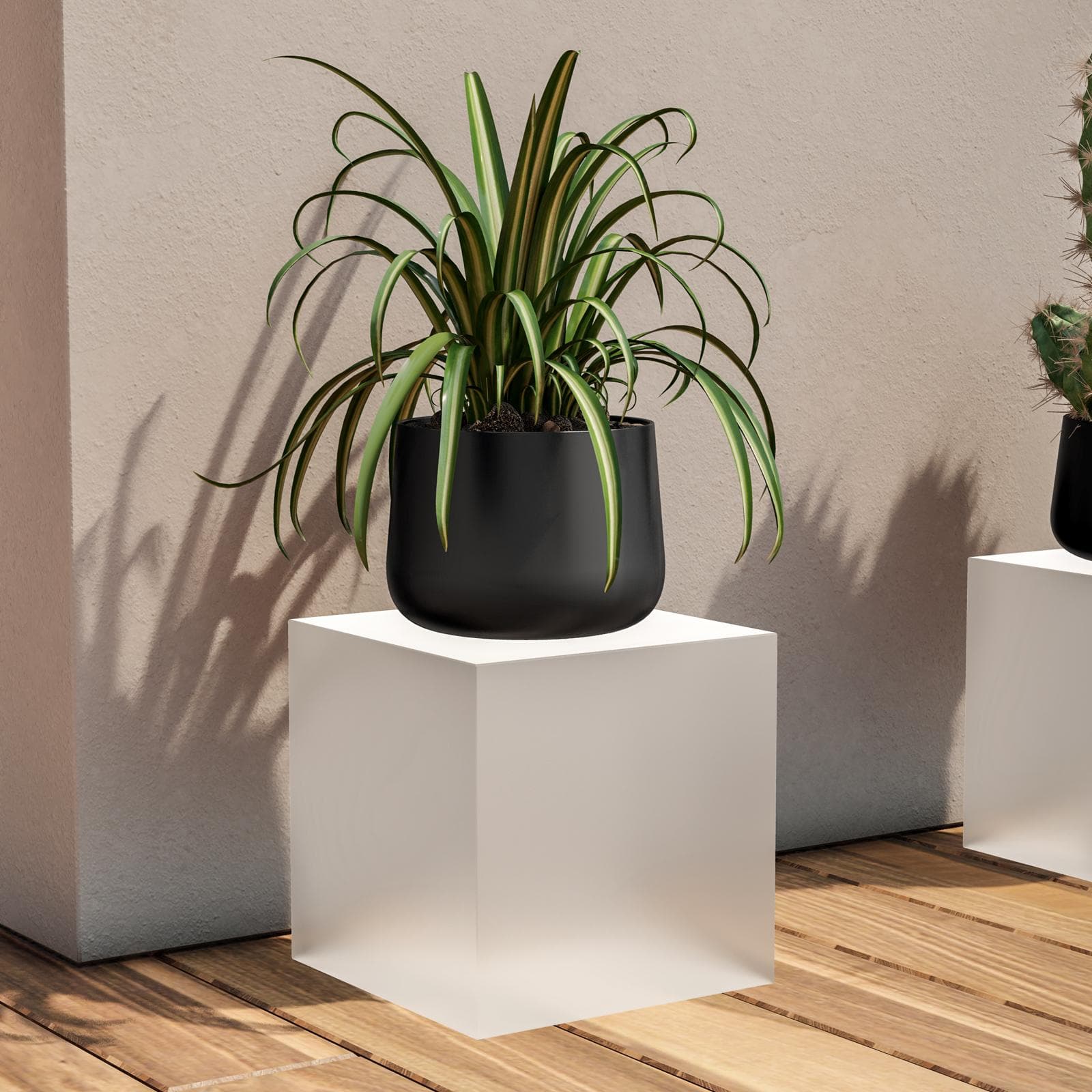 Cubo multiuso per esterni 25 h cm in polietilene neutro - Kubbot