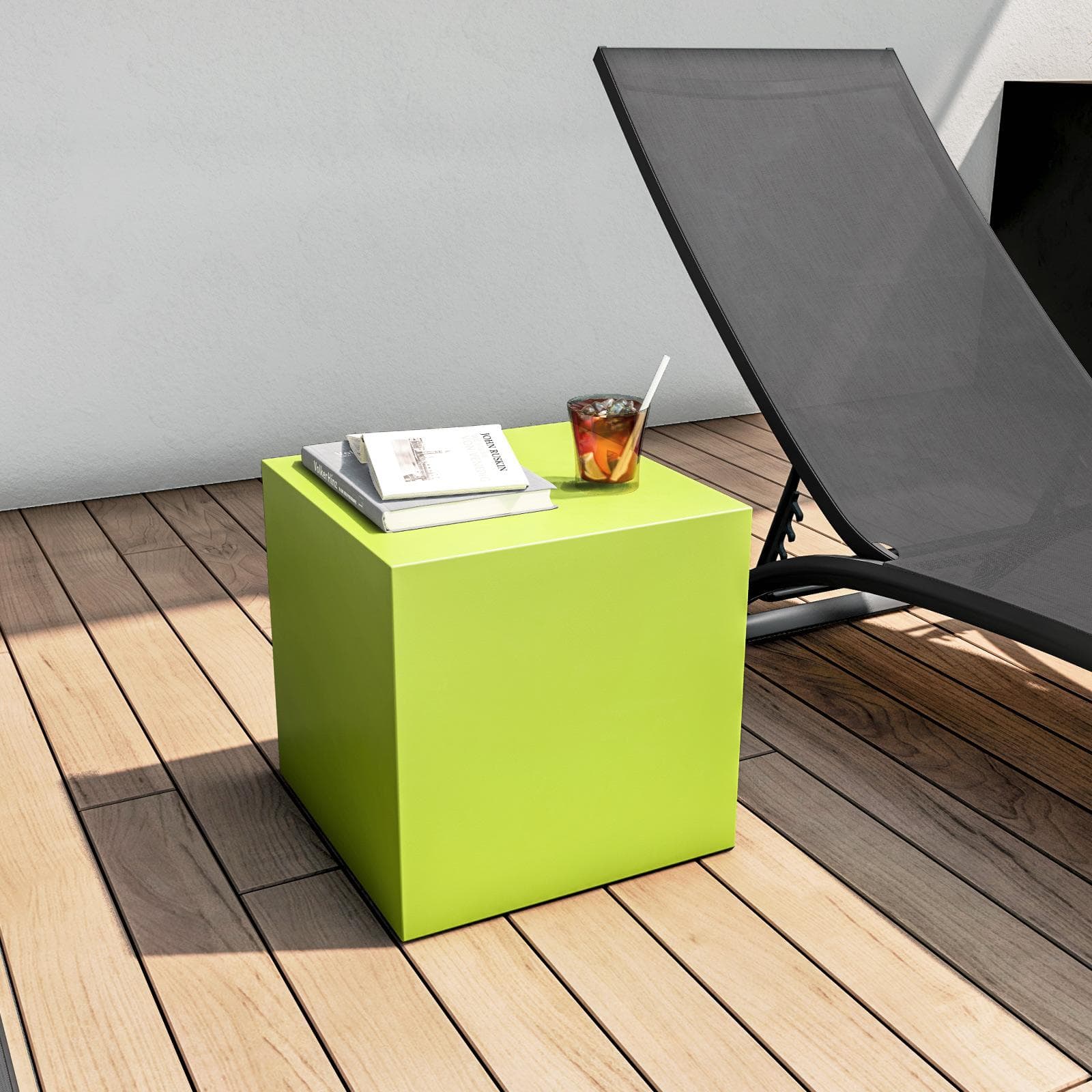 Cubo multiuso per esterni 35 h cm in polietilene verde kiwi - Kubbot