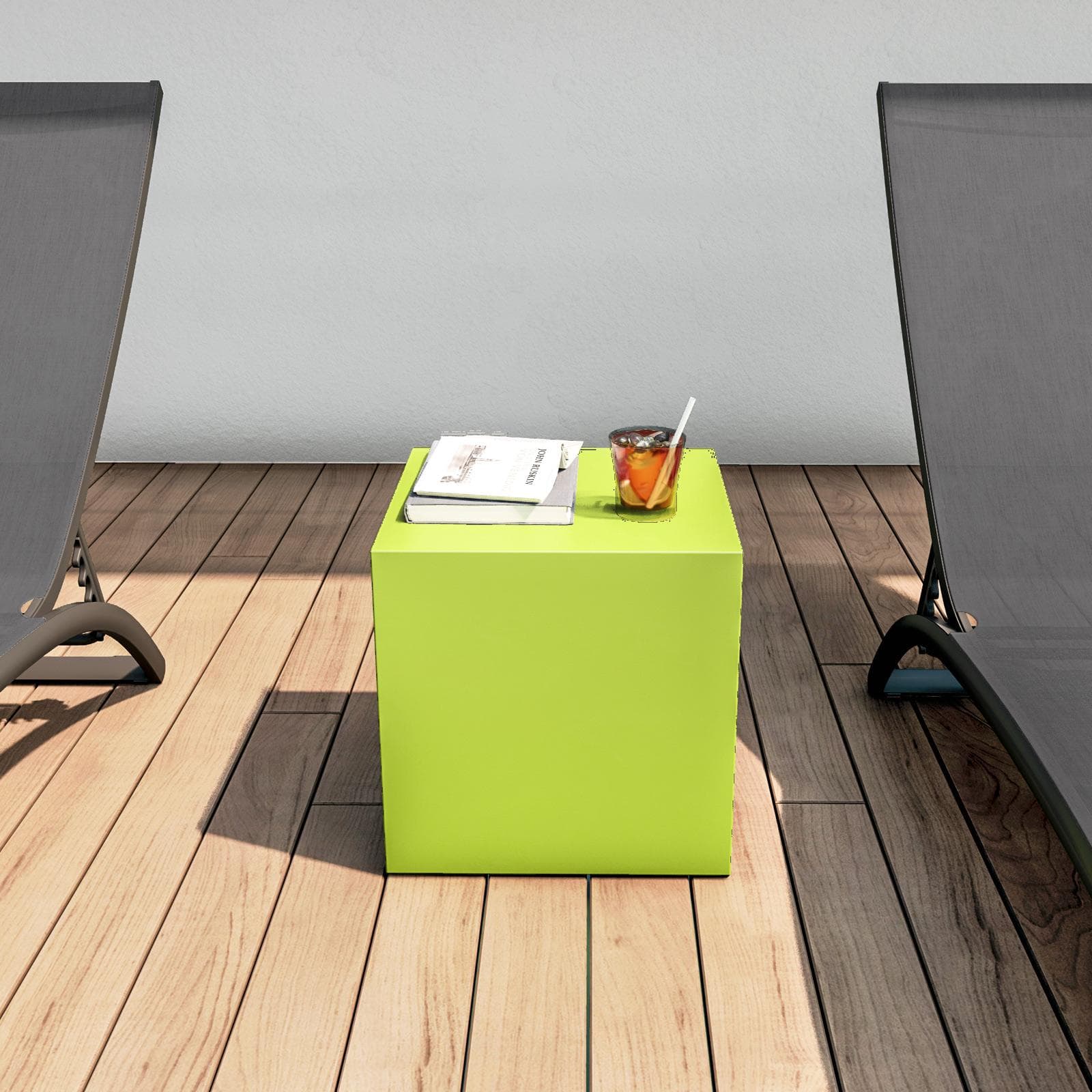 Cubo multiuso per esterni 35 h cm in polietilene verde kiwi - Kubbot