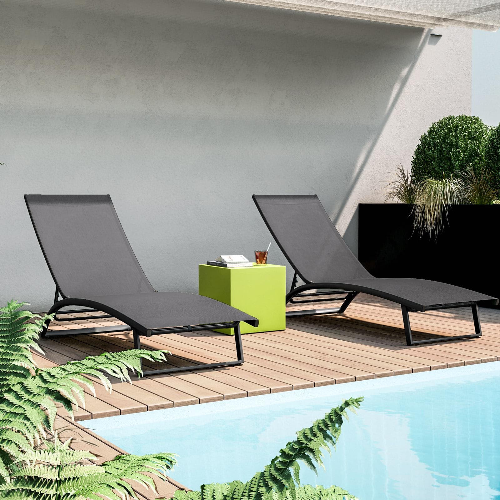 Cubo multiuso per esterni 35 h cm in polietilene verde kiwi - Kubbot