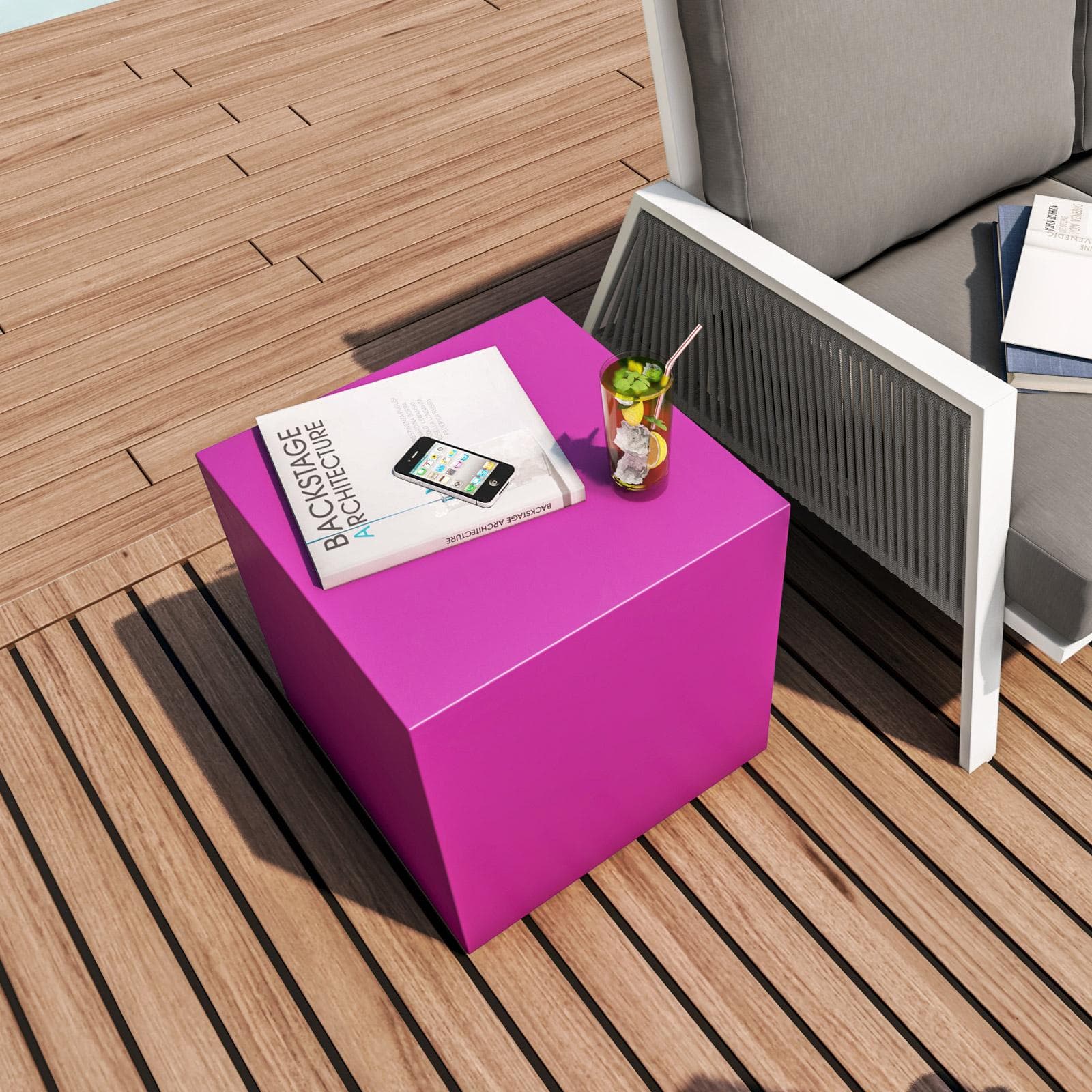 Cubo multiuso per esterni 45 h cm in polietilene viola - Kubbot
