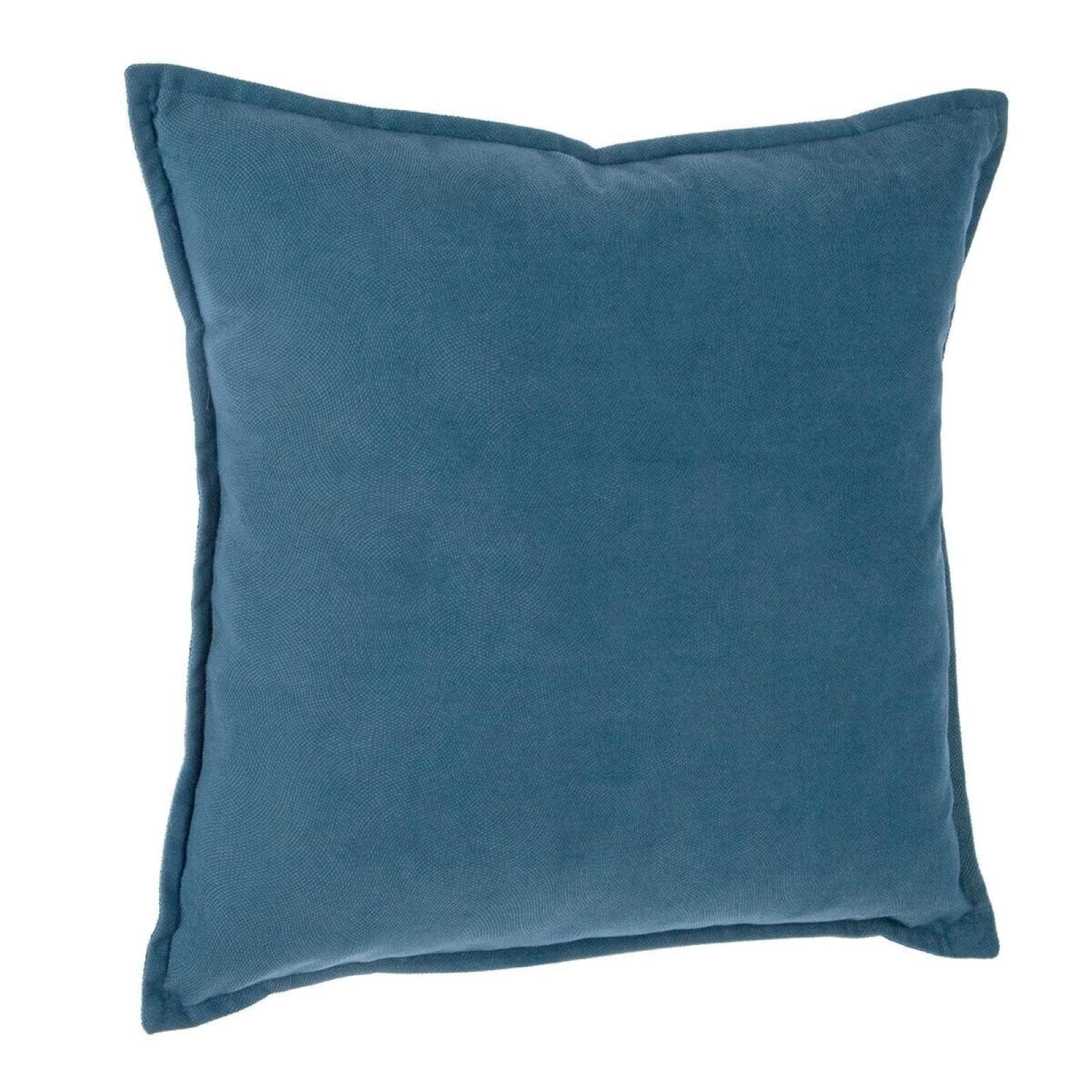 Cuscino 45x45 cm sfoderabile in tessuto petrolio - Wynter