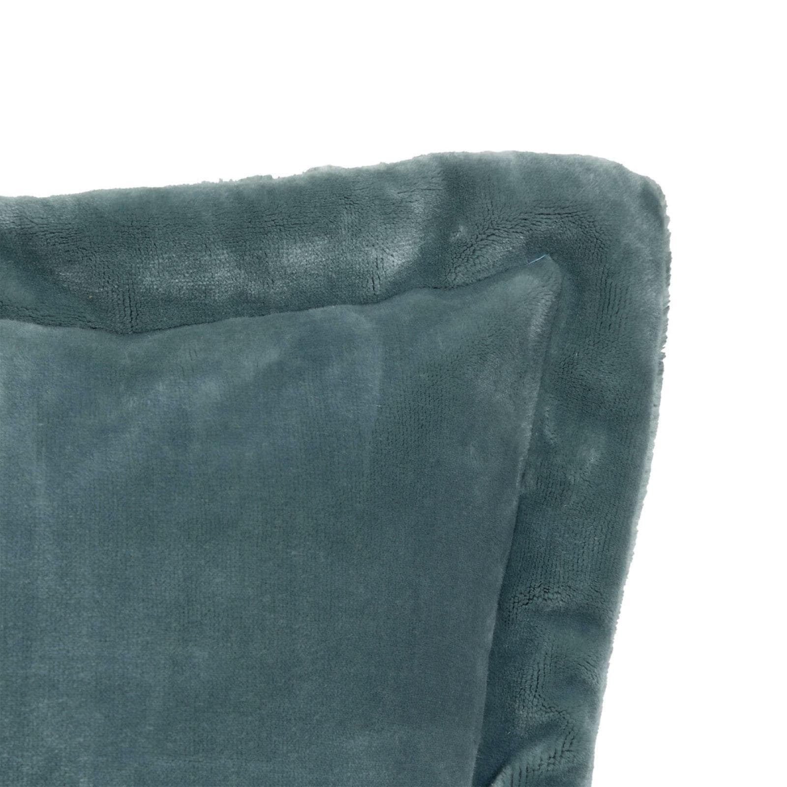 Cuscino 45x45 cm sfoderabile in velluto blu chiaro - Coccoloso