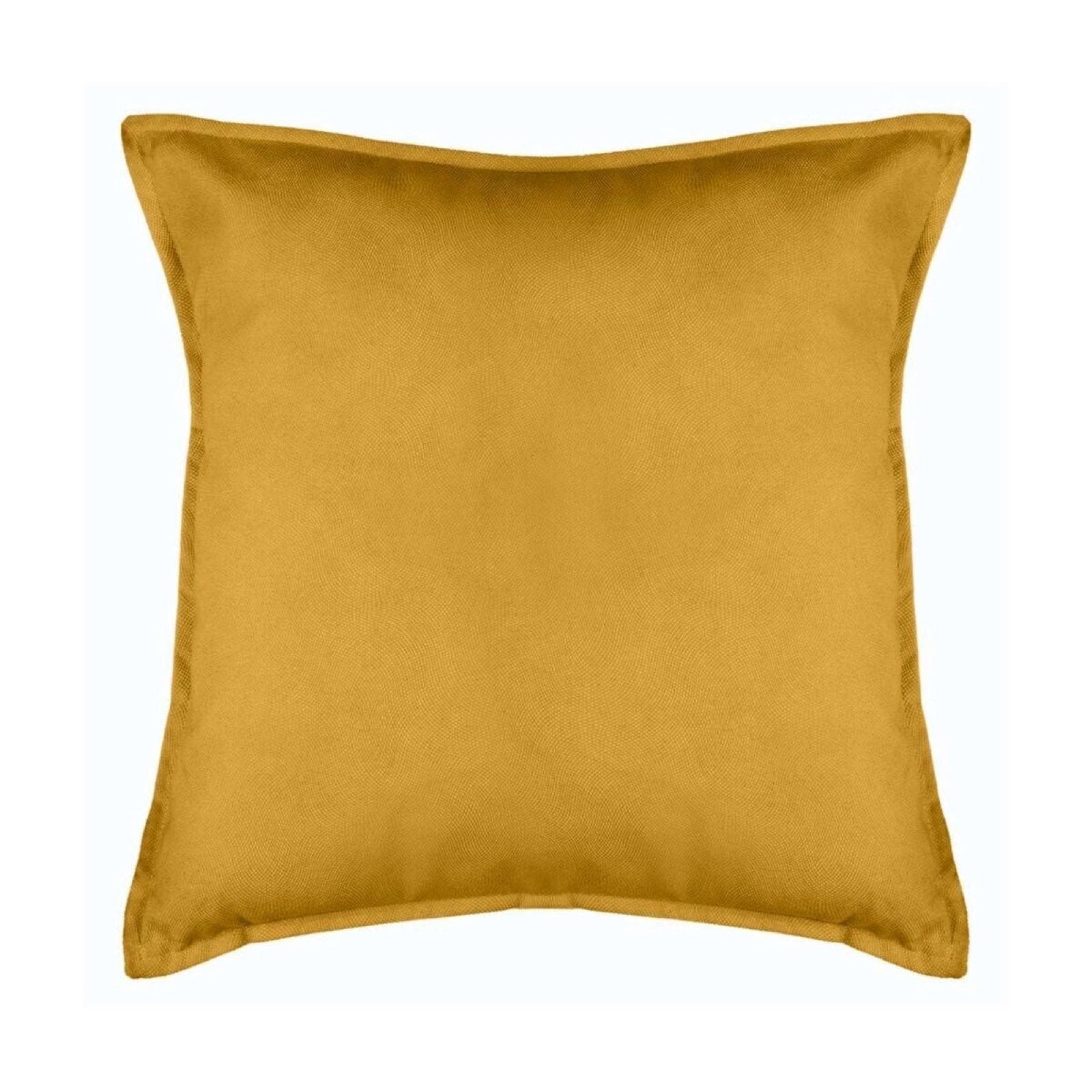Cuscino 45x45 cm sfoderabile in tessuto ocra - Wynter