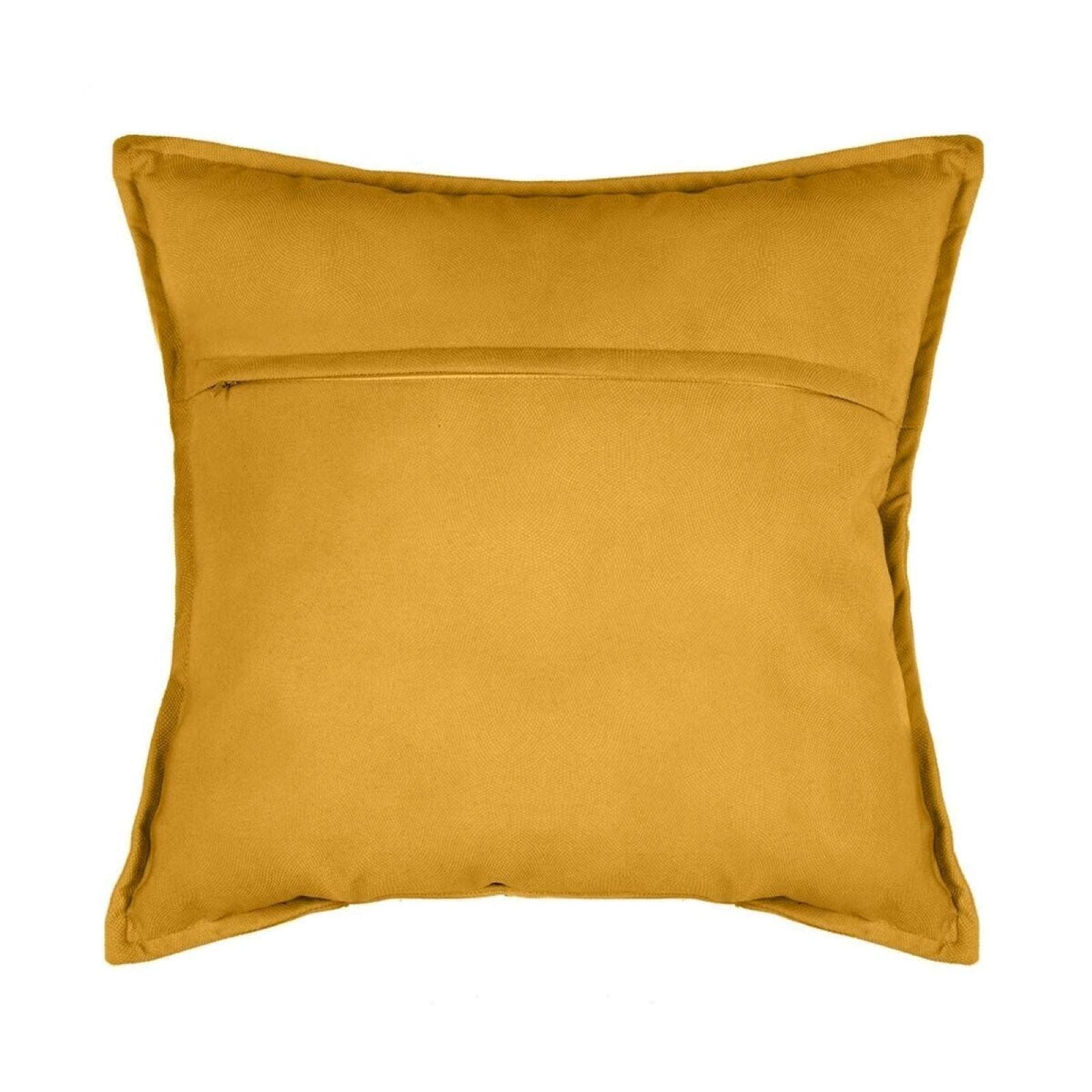 Cuscino 45x45 cm sfoderabile in tessuto ocra - Wynter