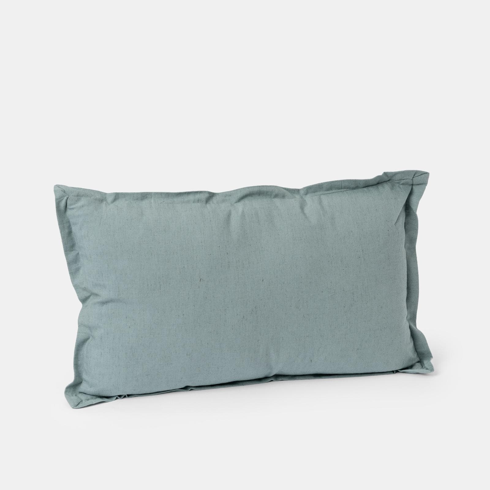 Cuscino 50x30 cm verde acqua in cotone mussolina