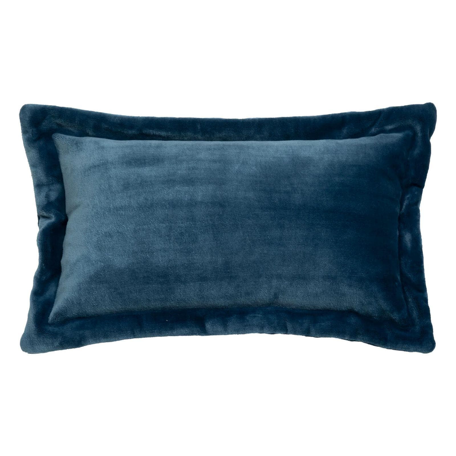 Cuscino 58x38 cm sfoderabile in velluto petrolio - Coccoloso