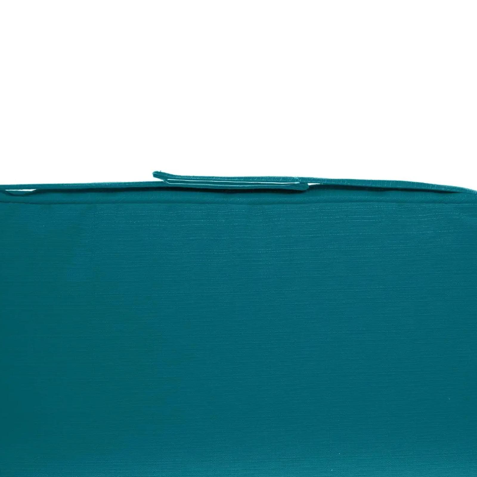 Cuscino con velcro per sedia 40x40 cm in poliestere blu pavone - Bangkok