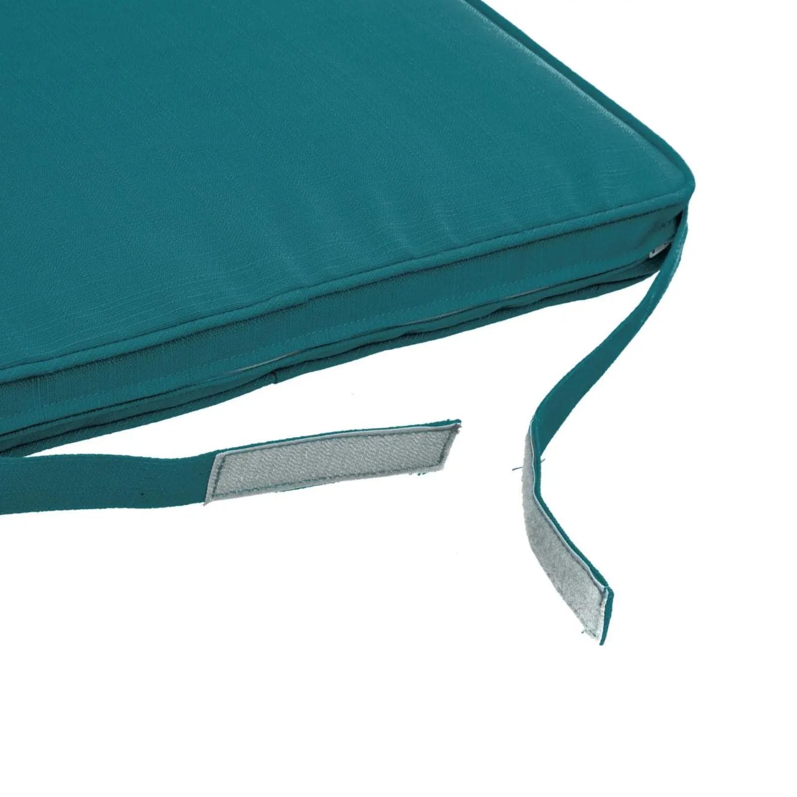 Cuscino con velcro per sedia 40x40 cm in poliestere blu pavone - Bangkok