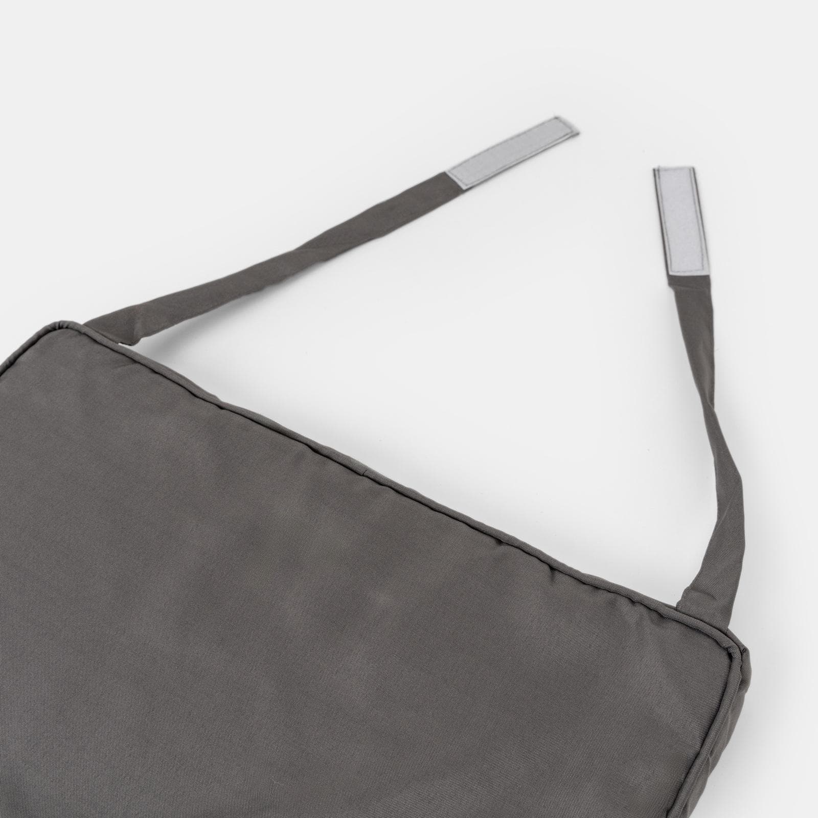 Cuscino da esterno 40x40 cm per sedia con velcro in poliestere idrorepellente antracite - Bangkok