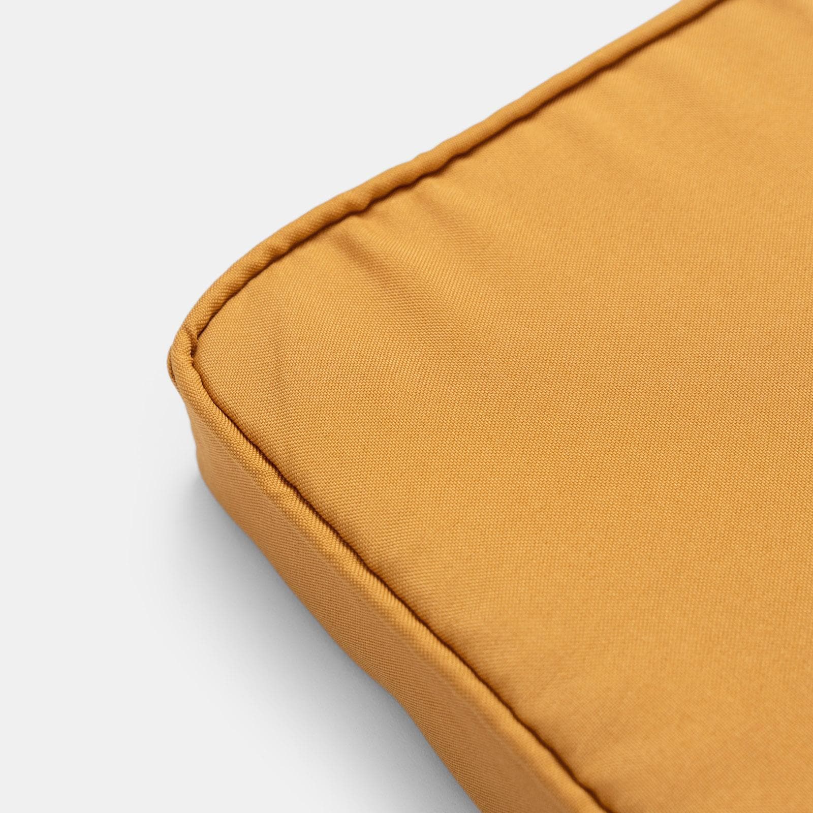 Cuscino da esterno 40x40 cm per sedia con velcro in poliestere idrorepellente senape - Bangkok
