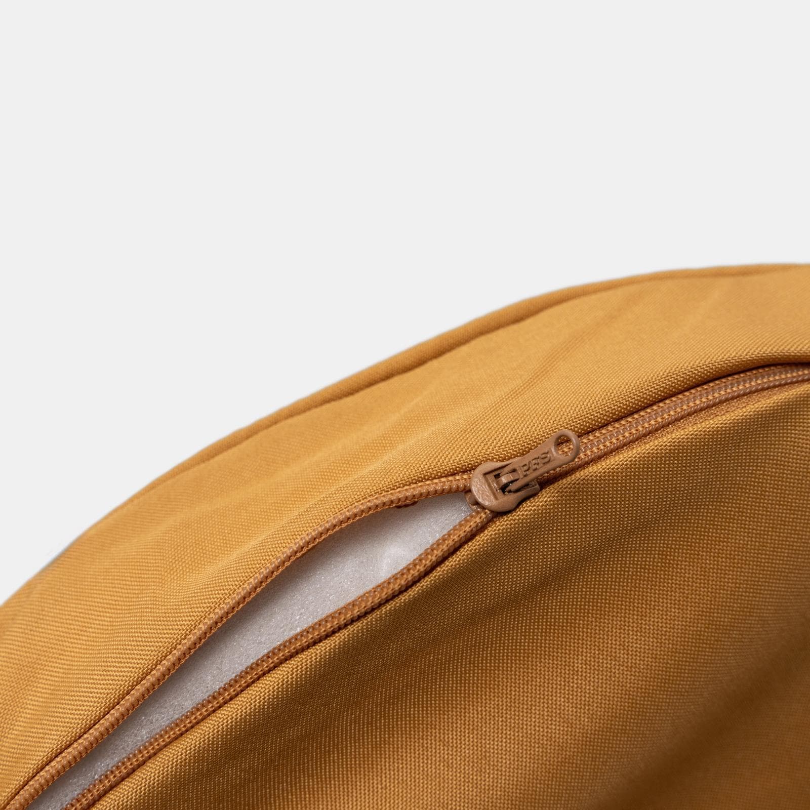 Cuscino da esterno rotondo 38 cm per sedia in poliestere idrorepellente senape con lacci - Joss