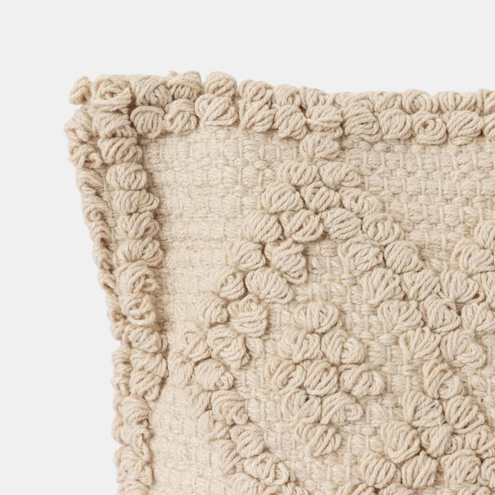 Cuscino sfoderabile 45x45 macramè beige