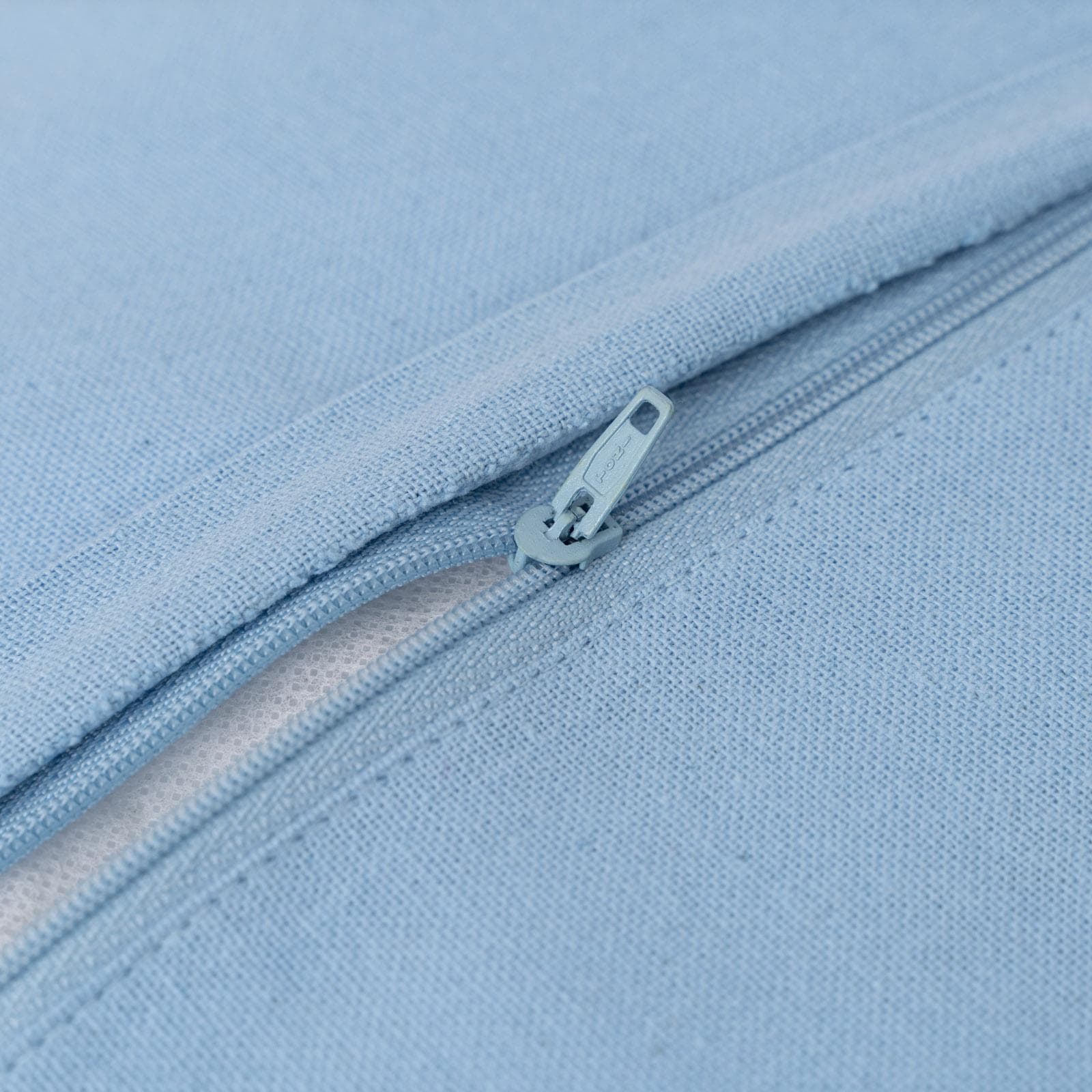 Cuscino sfoderabile 45x45 cm blu in cotone a strisce