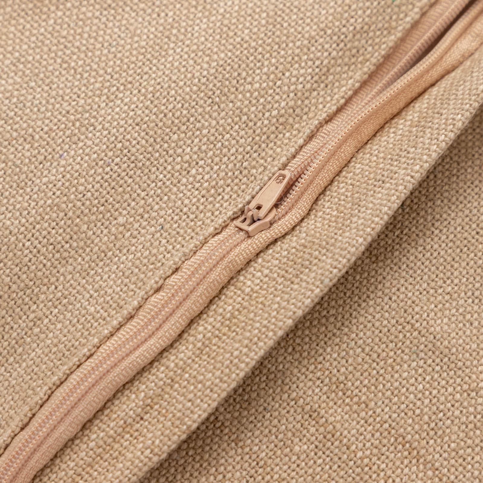 Cuscino sfoderabile 45x45 caramello multicolore in ciniglia