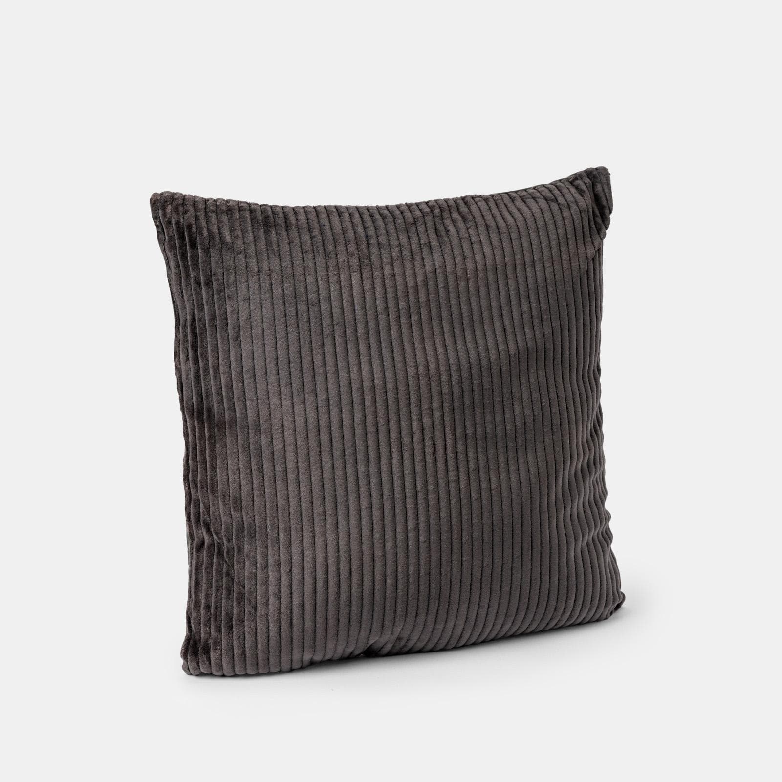 Cuscino sfoderabile 45x45 cm grigio scuro in velluto a coste