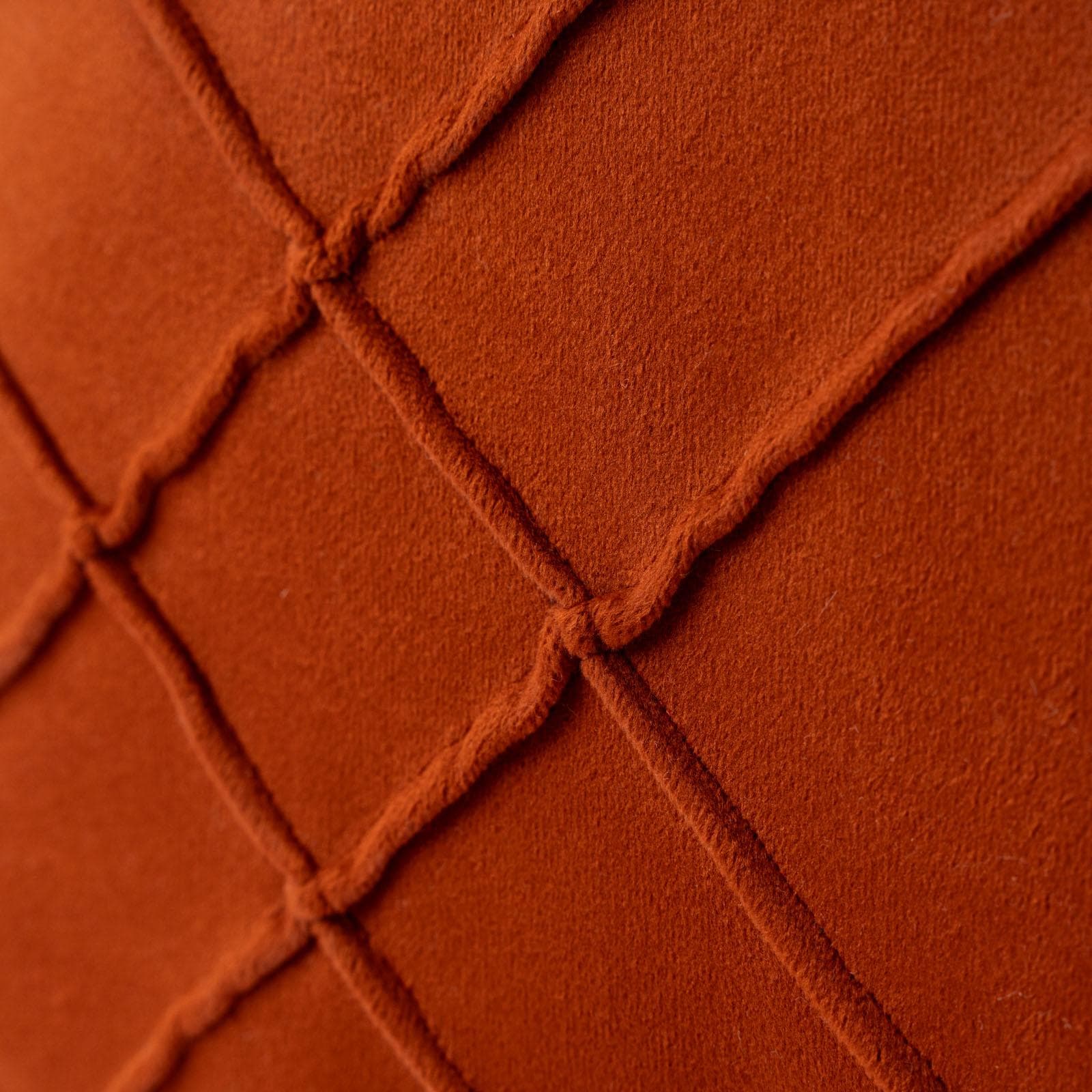 Cuscino sfoderabile 45x45 cm terracotta in velluto con decoro
