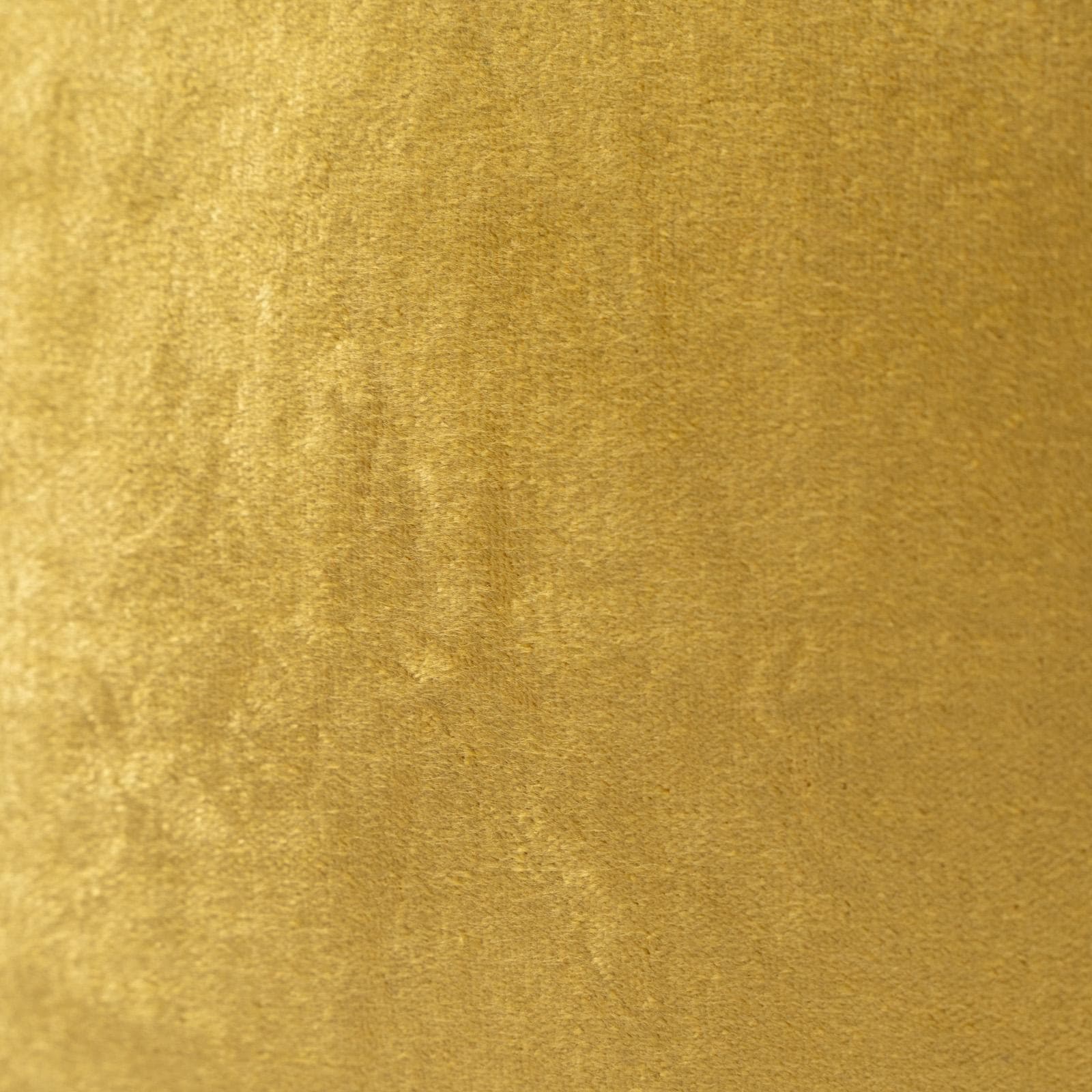 Cuscino sfoderabile 45x45 cm in velluto senape e cotone bianco