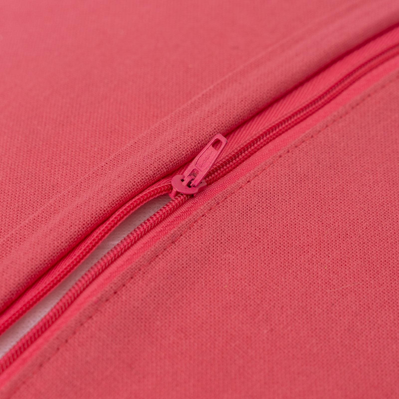 Cuscino sfoderabile 45x45 cm magenta in cotone con decoro