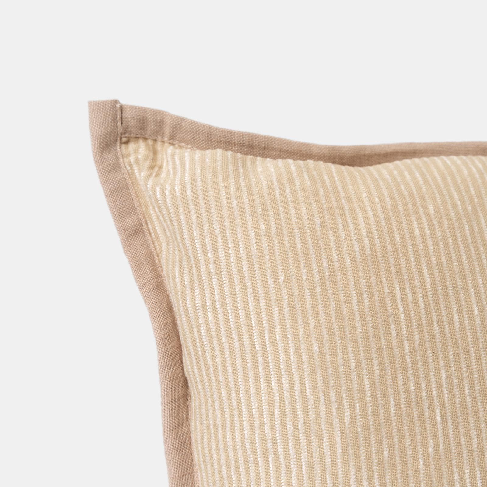 Cuscino sfoderabile 50x30 in tessuto a costine crema