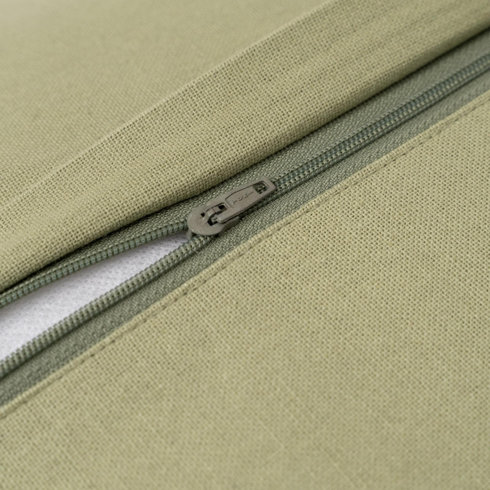 Cuscino sfoderabile 60x40 cm verde in ciniglia intrecciata