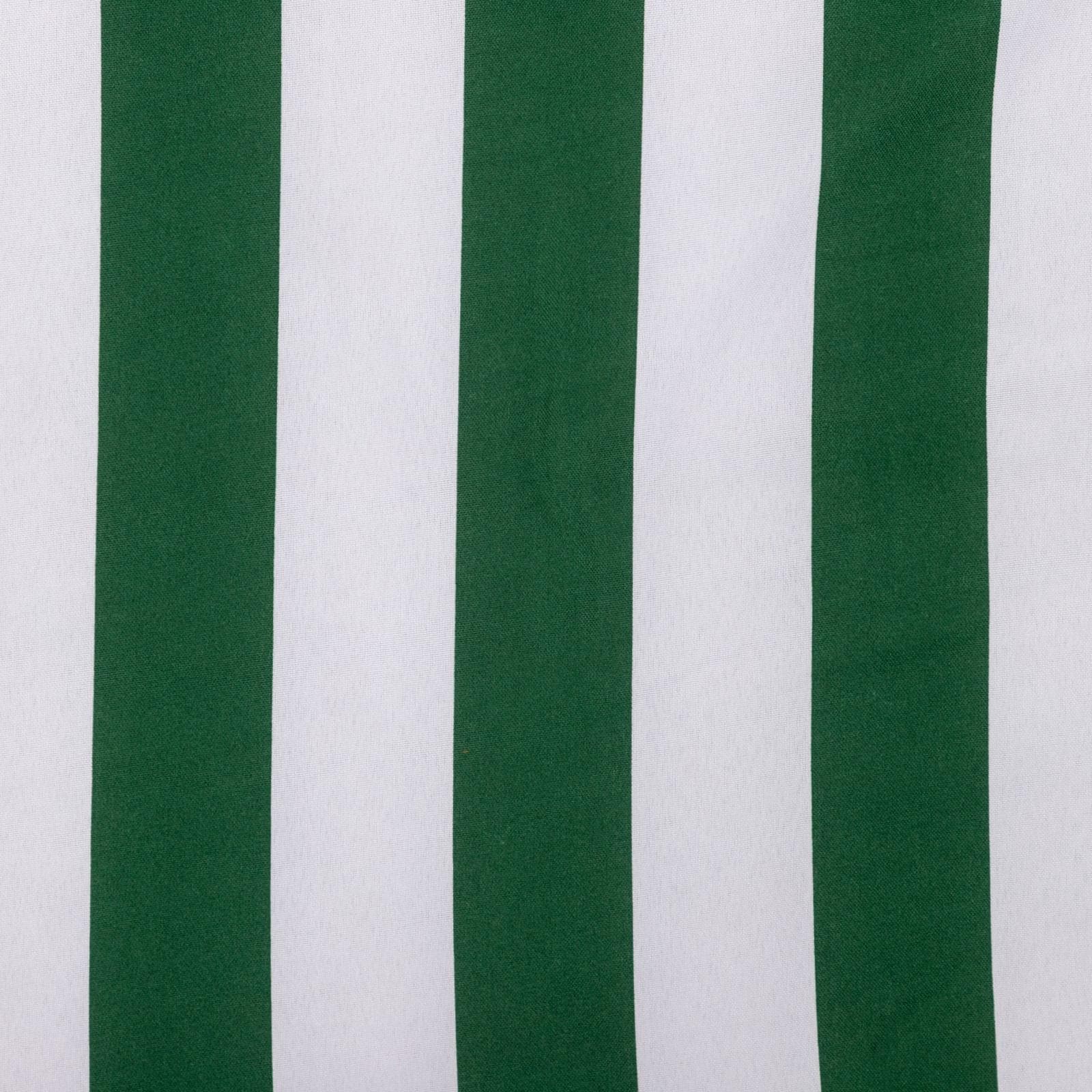Cuscino per dondolo 130x45 cm in poliestere a righe bianco e verde - Libeccio