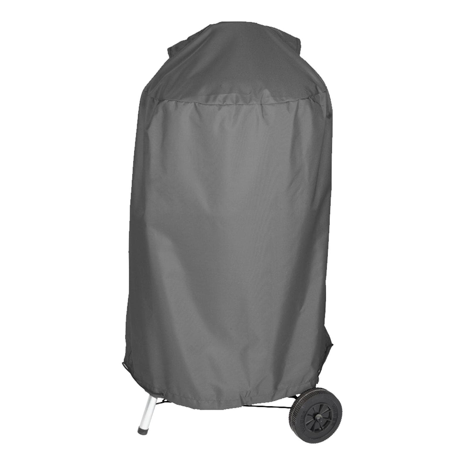 Copertura protettiva per barbecue rotondo in poliestere idrorepellente antracite 80x100h cm con coulisse regolabile - Wakanda