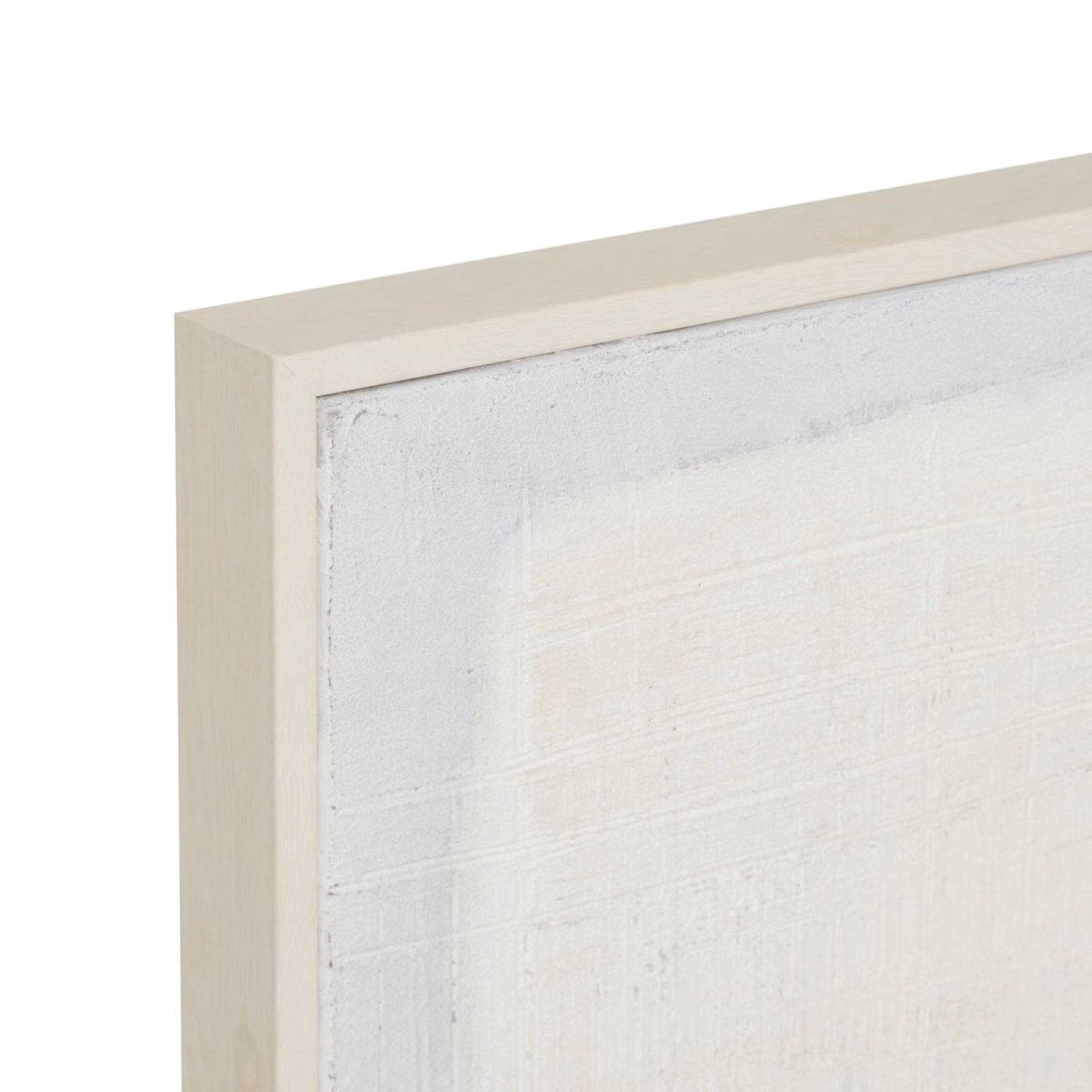 Decorazione da parete 116x75 cm bianco e blu con cornice