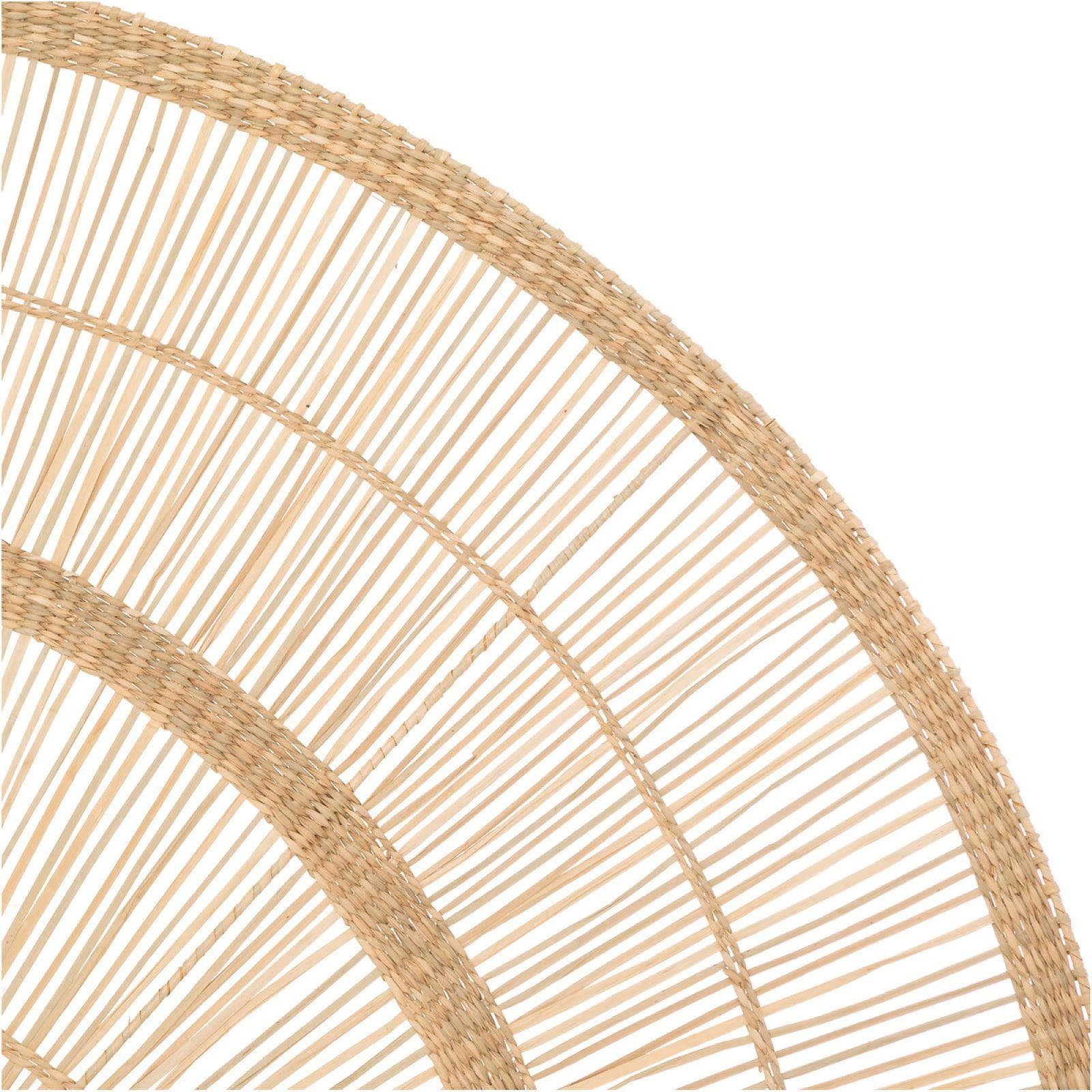 Decorazione da parete 160x90h cm in rattan naturale