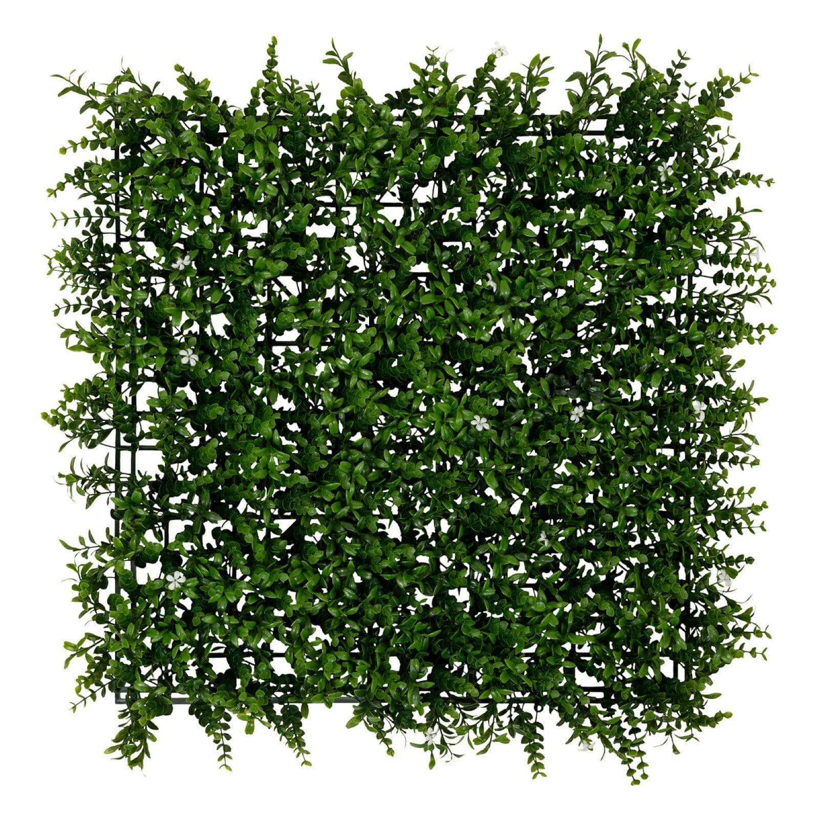 Decorazione da parete 50x50 cm piante e fiori artificiali da interno o esterno - Muskio