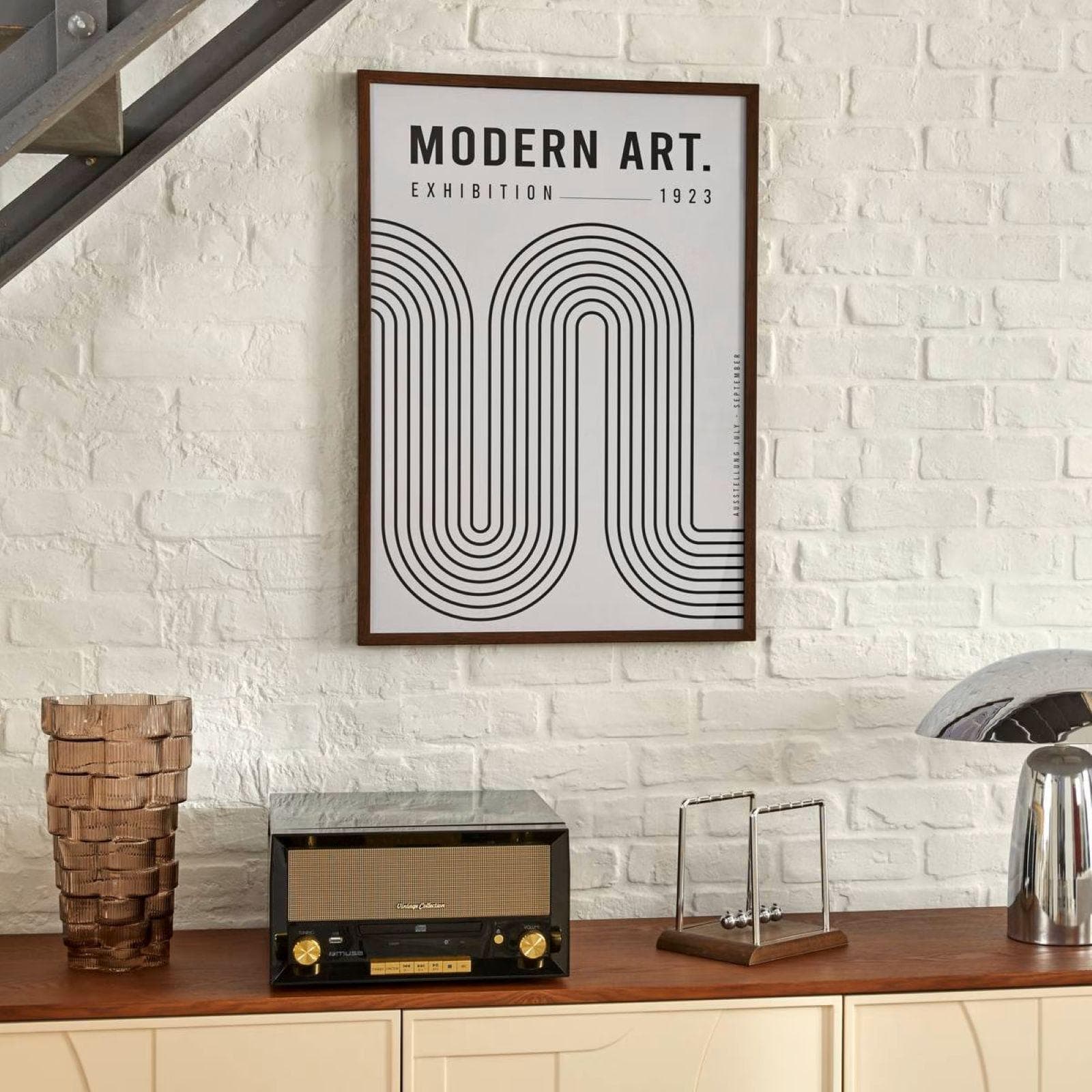 Decorazione da parete 50x70h cm tela stampa bianco e nero