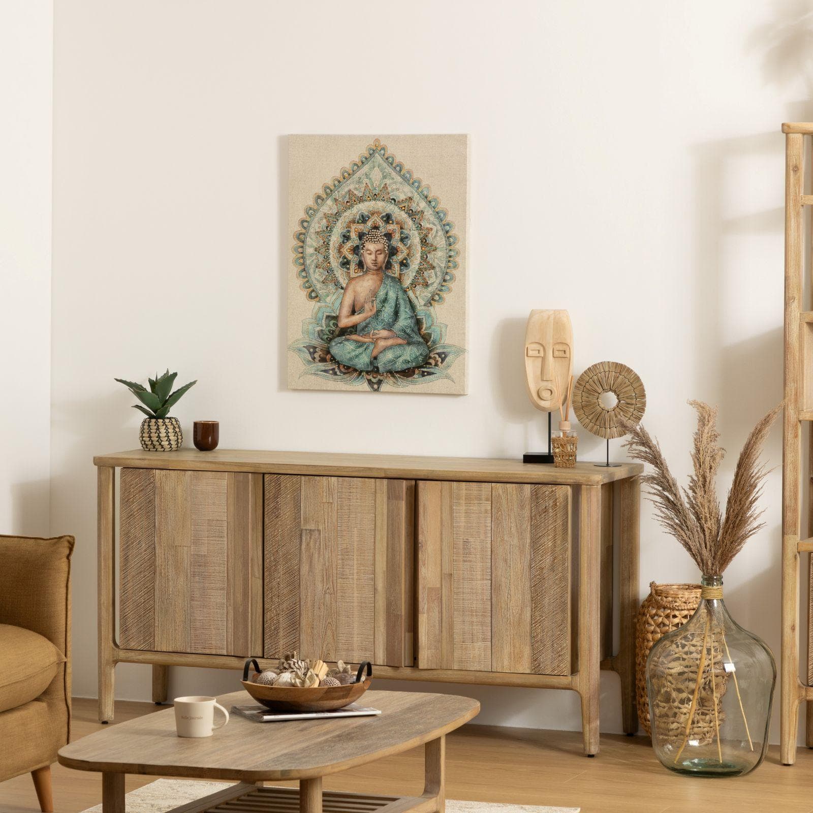 Decorazione da parete 59x79h cm buddha multicolore