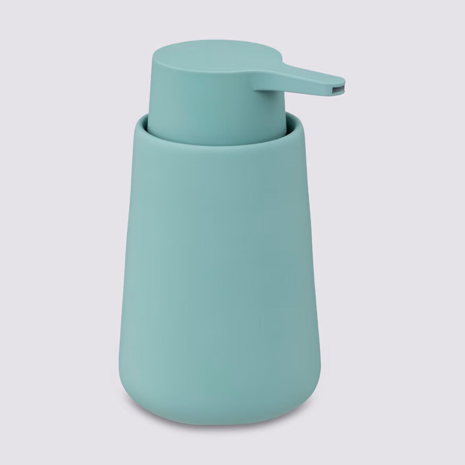 Dispenser per sapone in gres celeste - Noix