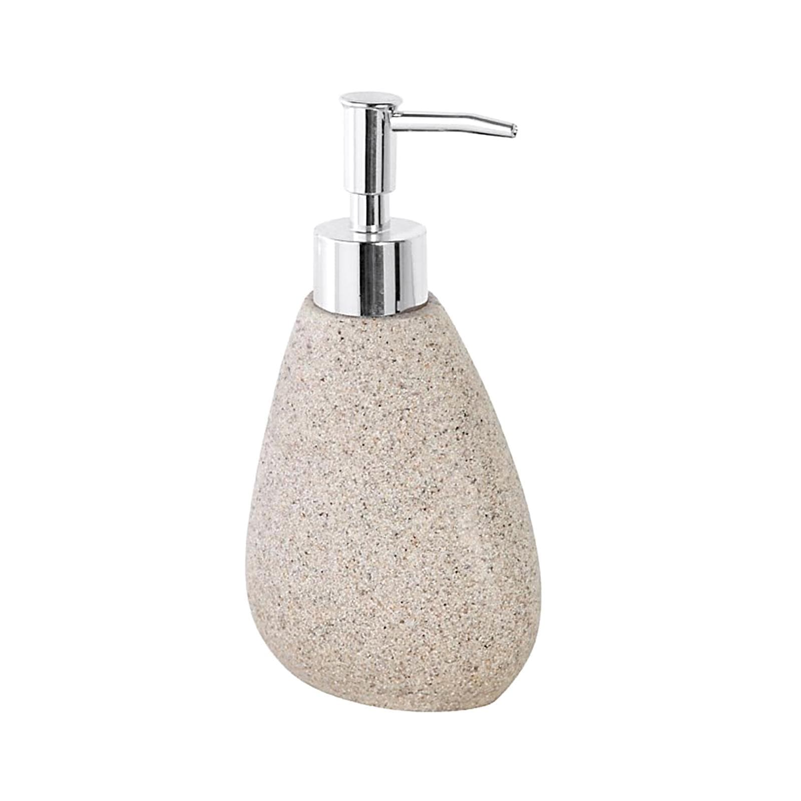 Dispenser sapone in resina sabbia effetto pietra - Stone