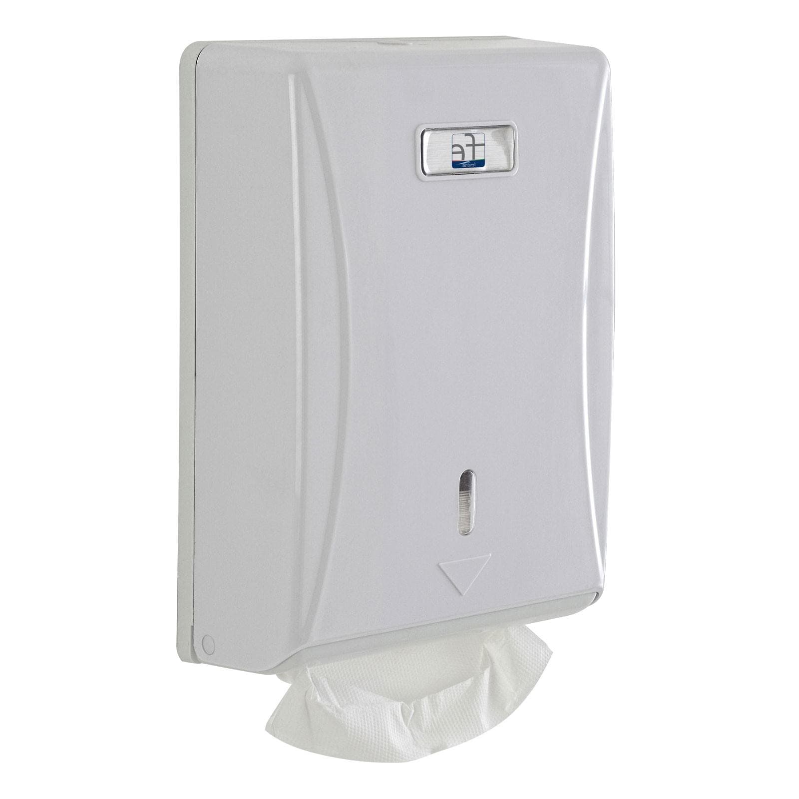 Distributore a muro salviette di carta in abs bianco