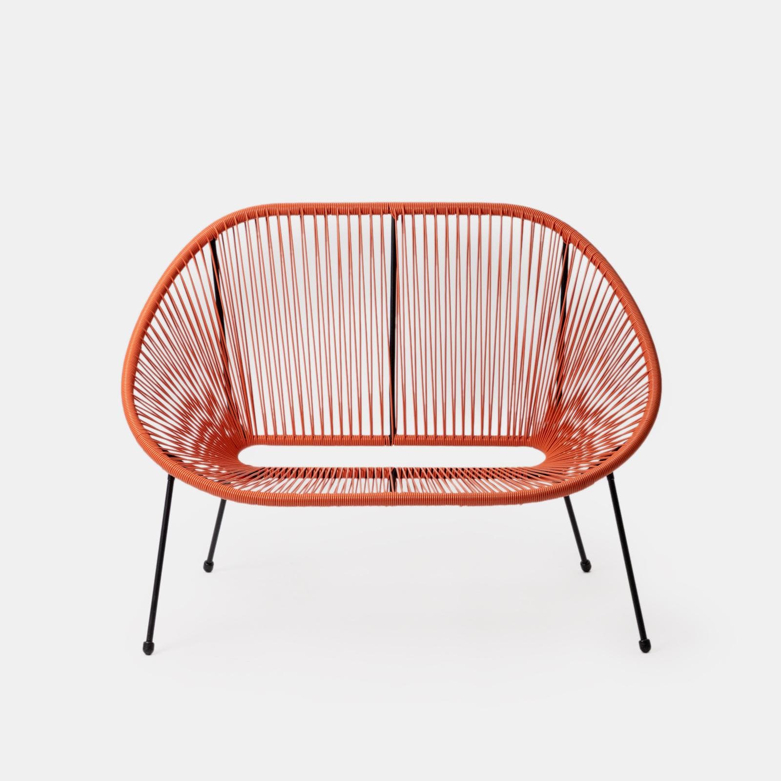 Divano da interno in corda arancione - Kalimba