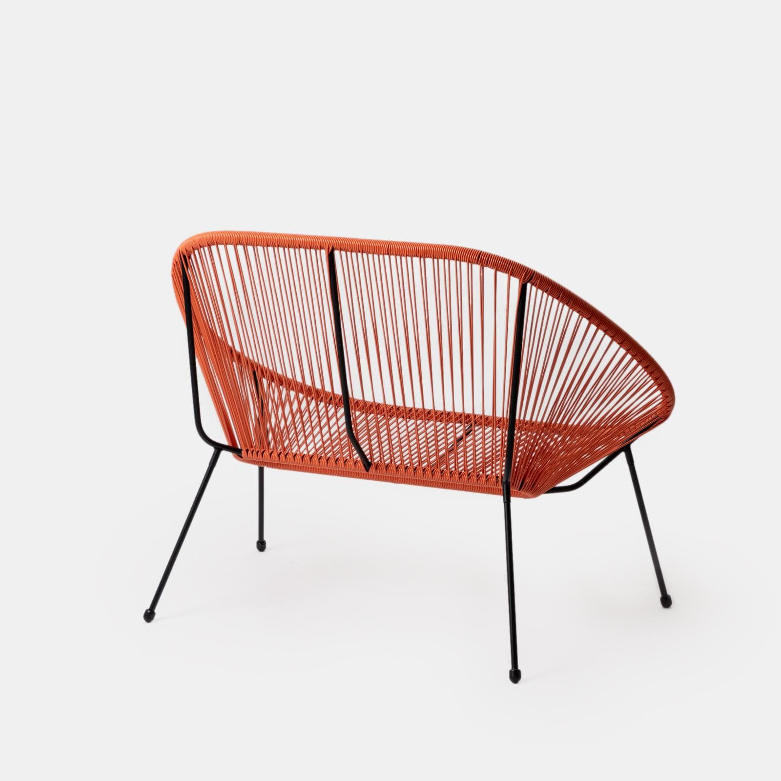 Divano da interno in corda arancione - Kalimba