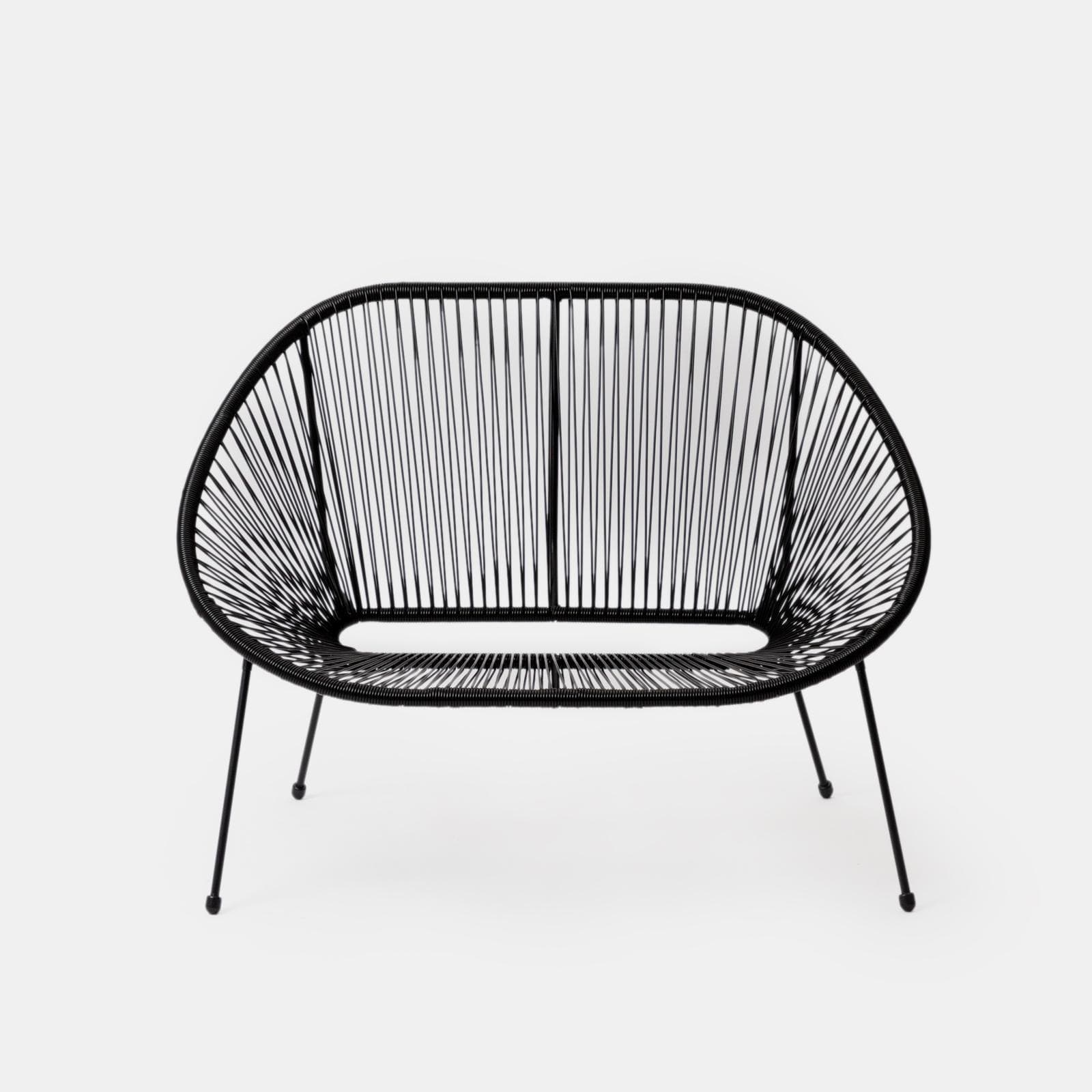 Divano da interno in corda nera - Kalimba