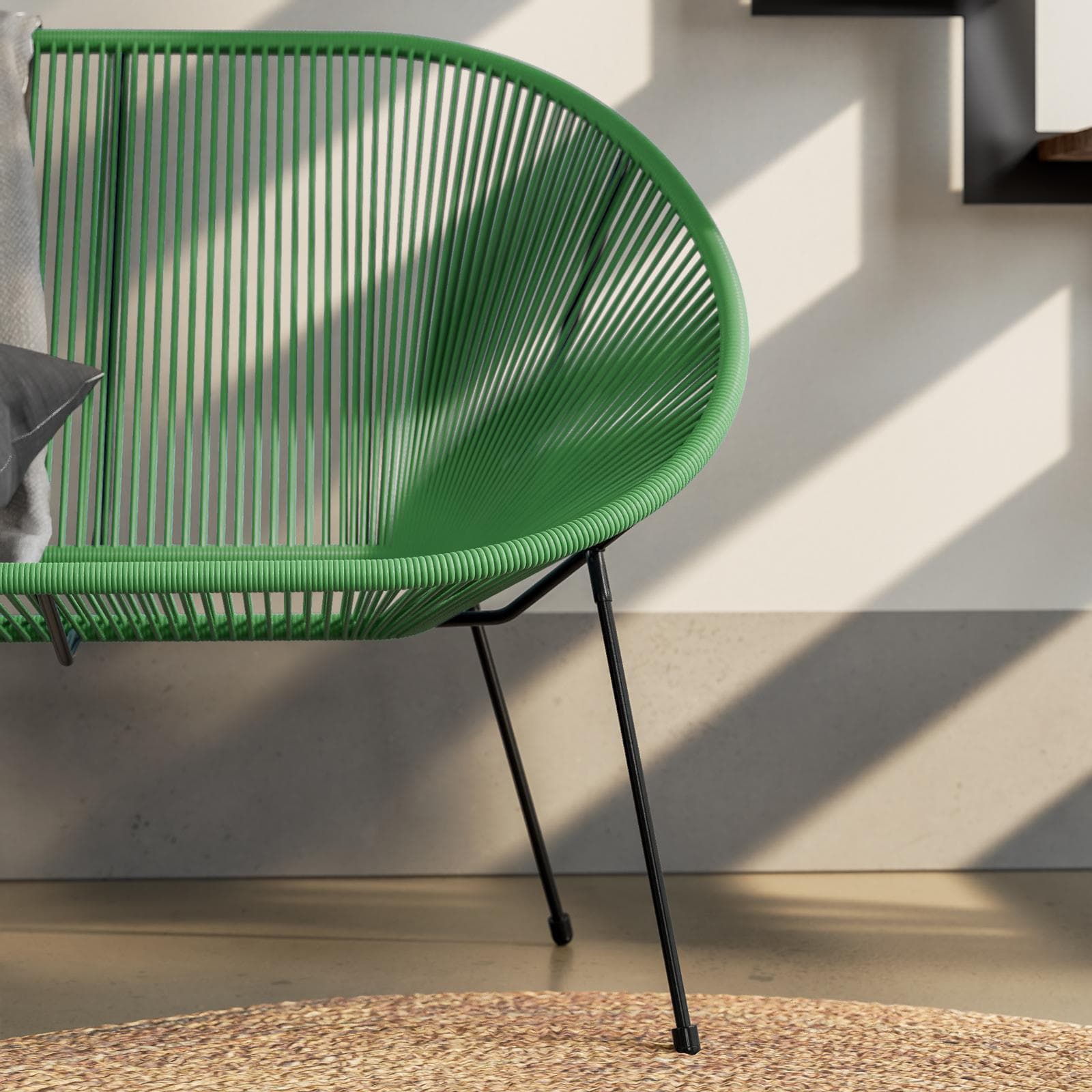Divano da interno in corda verde - Kalimba
