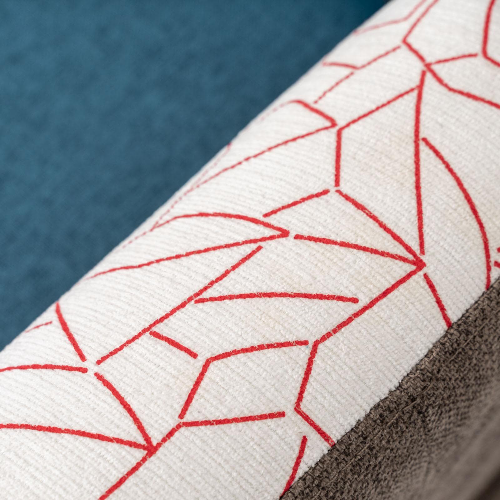 Divano scandinavo 2 posti in tessuto patchwork multicolore - Copenaghen