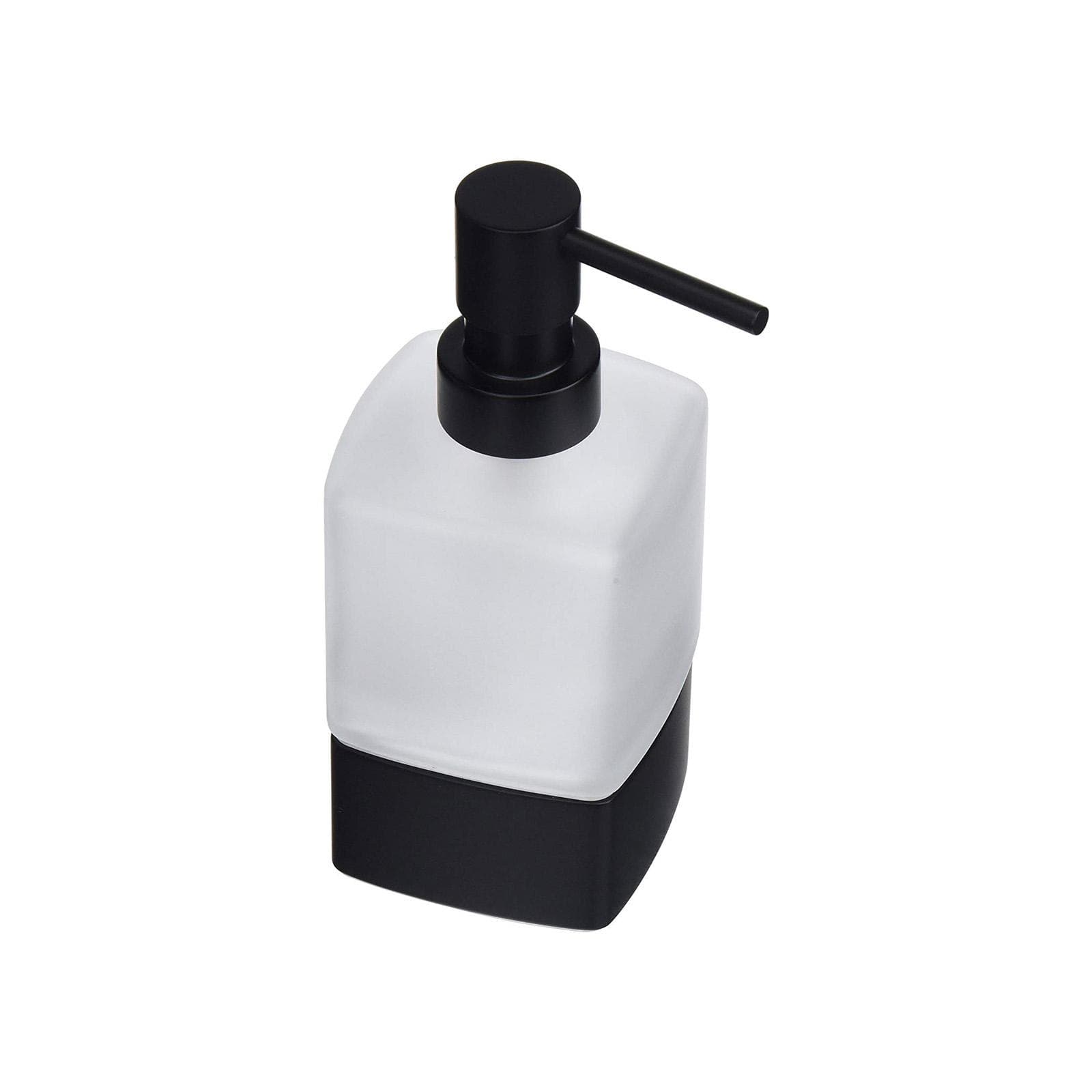 Set 2 accessori d'appoggio in alluminio e cromall nero e vetro satinato - Lounge di Gedy