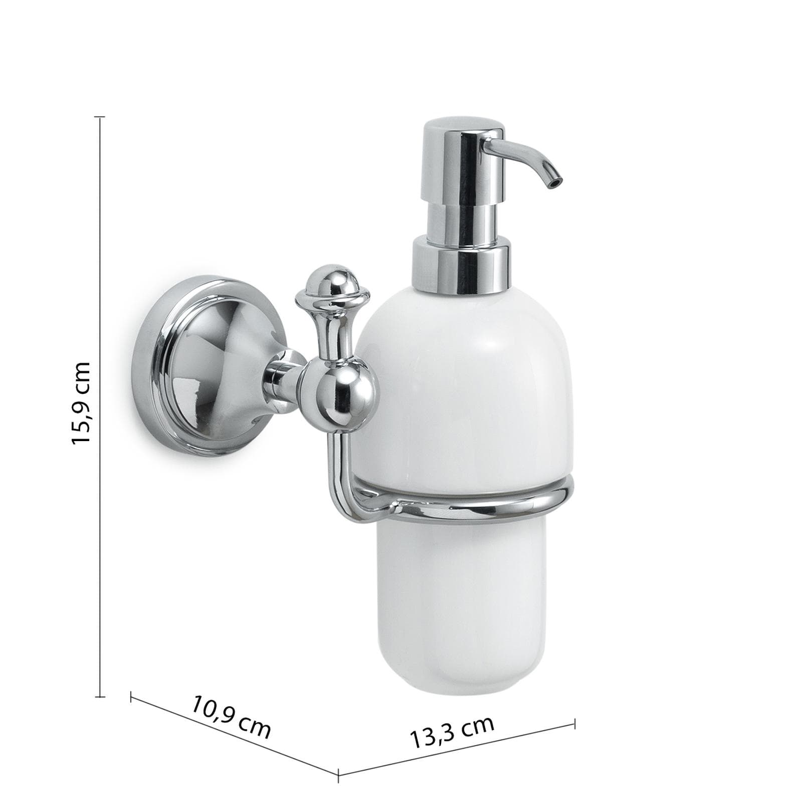 Dosasapone in acciaio inox e ceramica - Nevis di Gedy