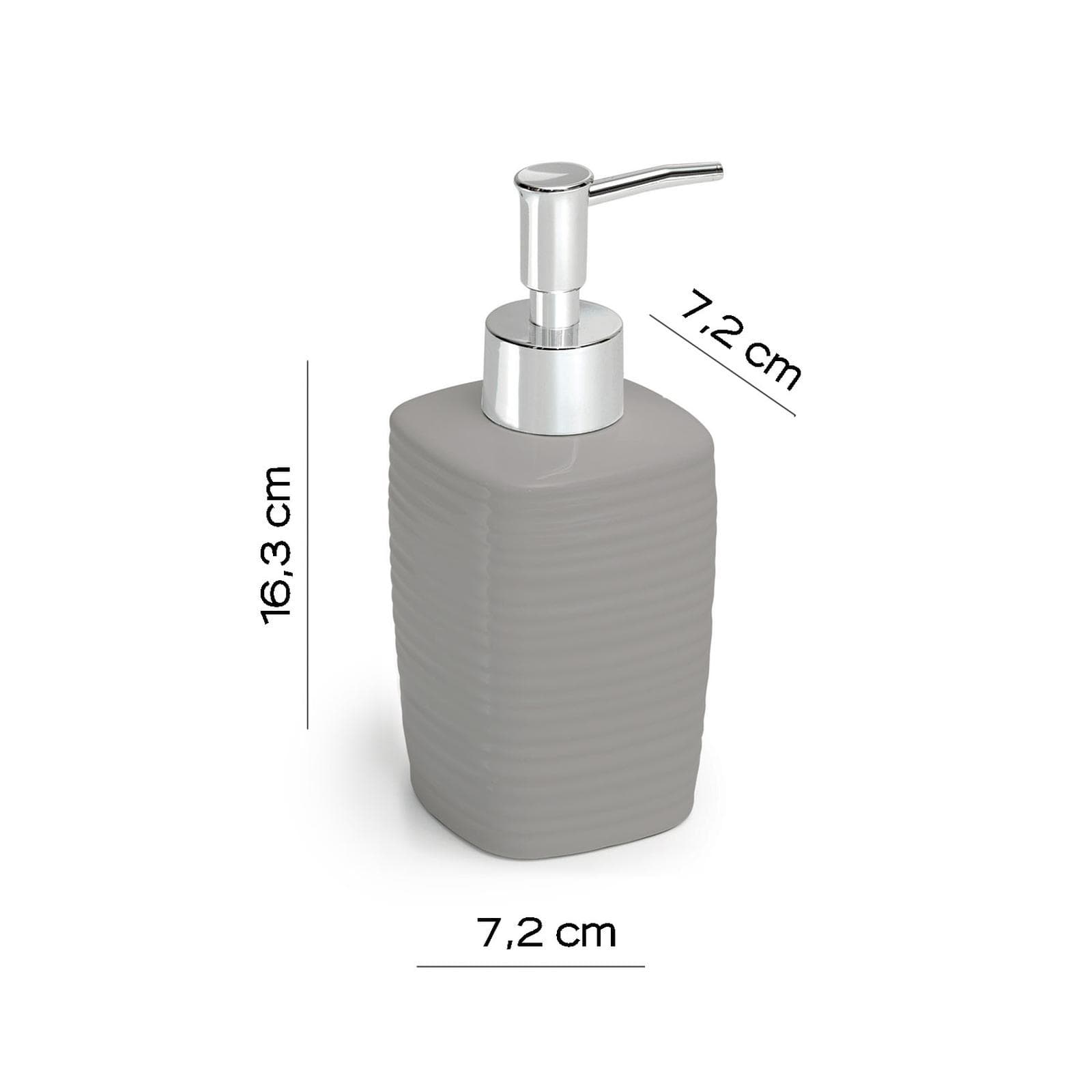 Dosasapone da appoggio in ceramica grigio - Kelly di Gedy