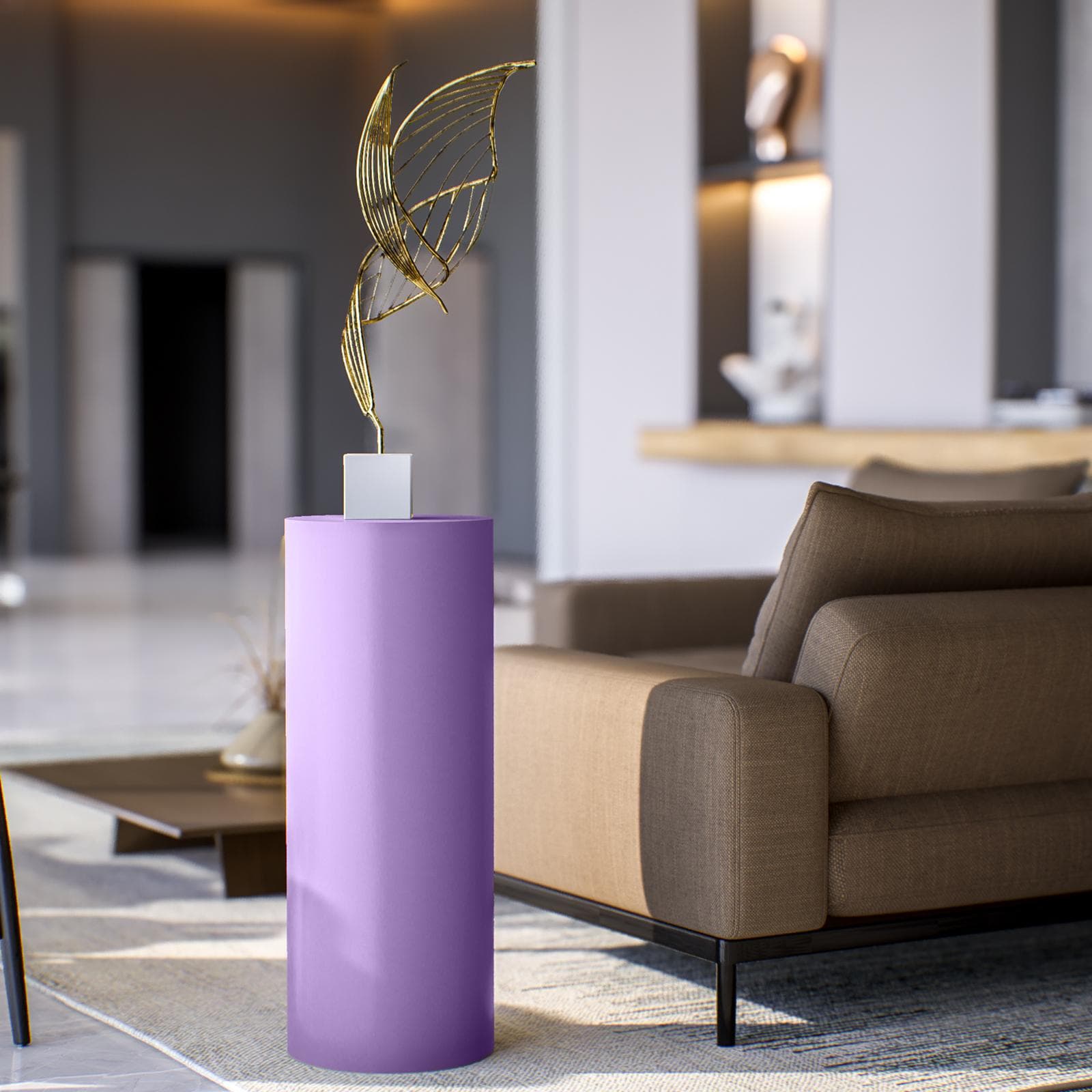 Espositore a colonna 90 h cm in polietilene glicine