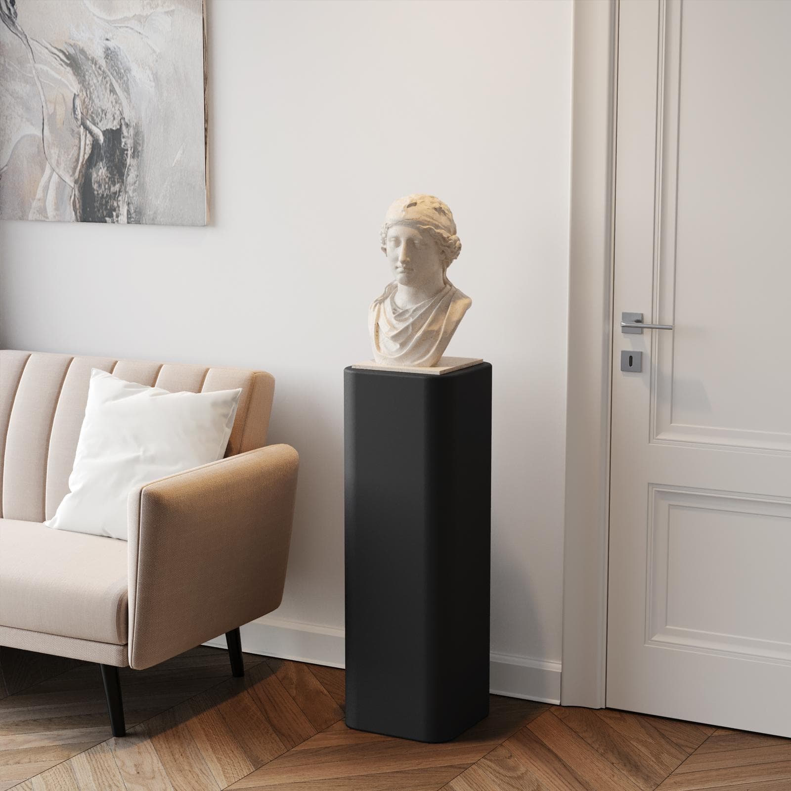 Espositore colonna 90 h cm in polietilene grafite - Katrine