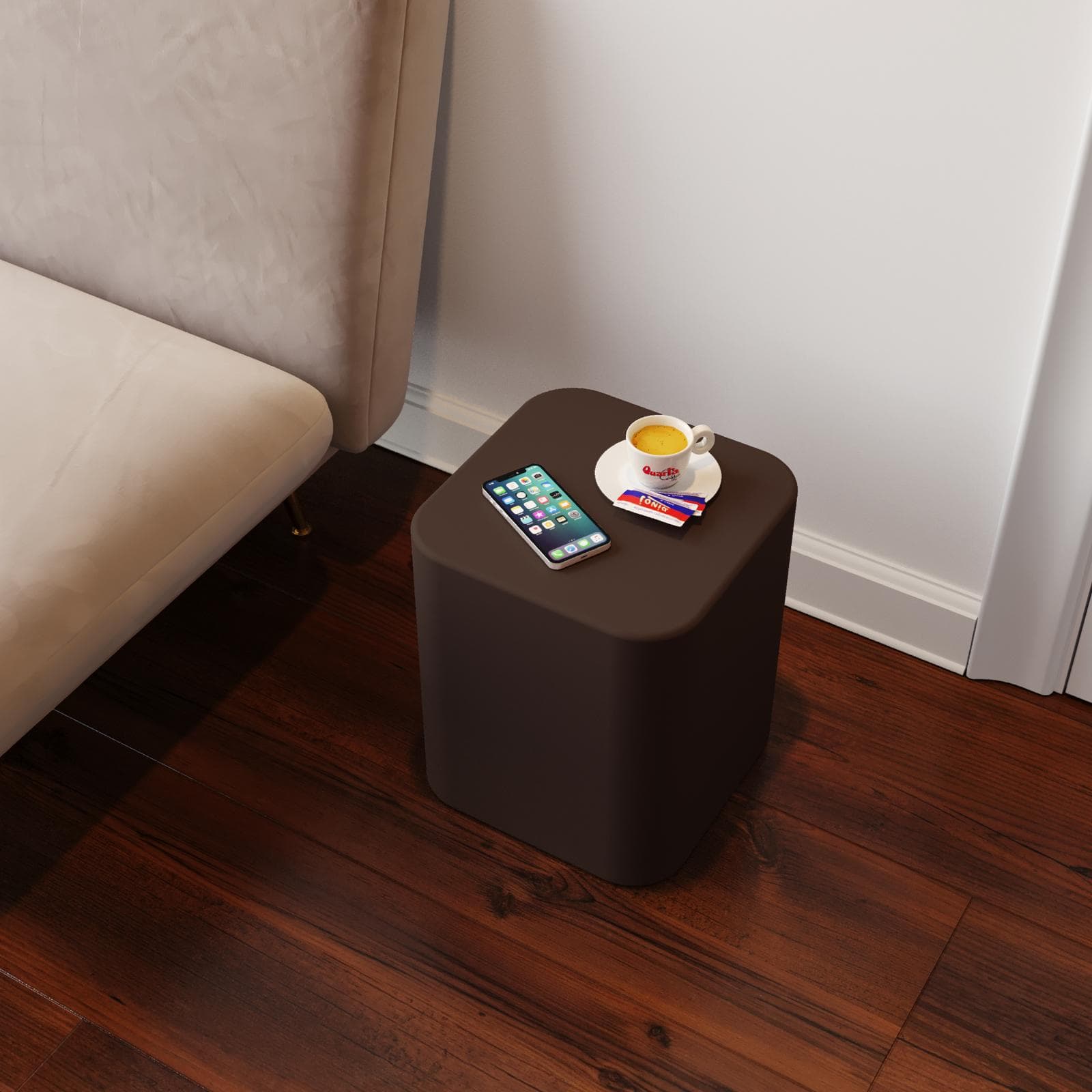 Espositore colonna 35 h cm in polietilene bronzo - Katrine