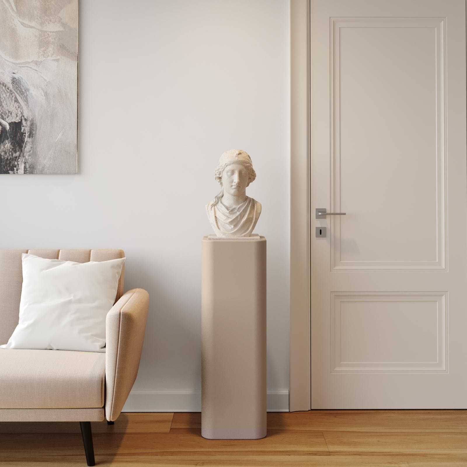 Espositore colonna 90 h cm in polietilene crema - Katrine