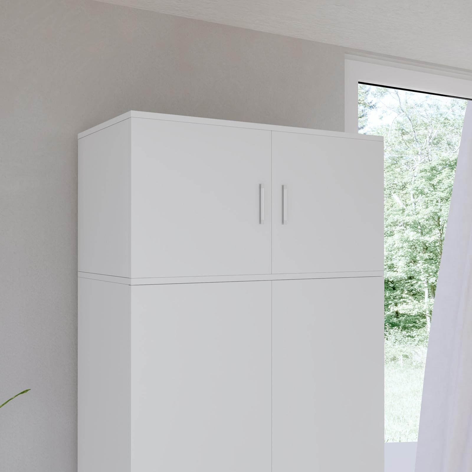 Estensione per armadio Axel 80x40h cm con 2 ante bianco