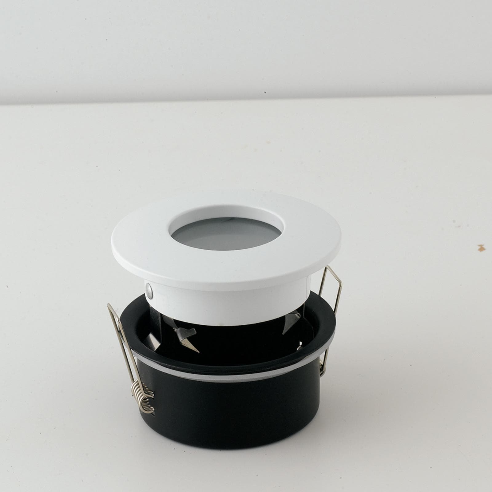 Faretto ad incasso Ø 8,2 cm in acciaio bianco