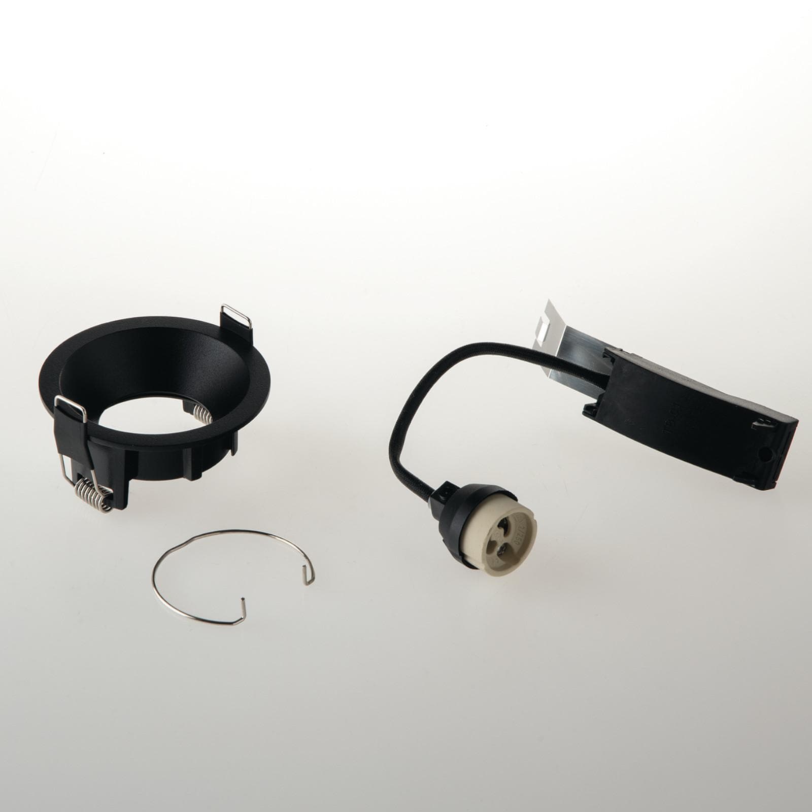 Faretto ad incasso Ø 8,5 cm antiriflesso in alluminio nero